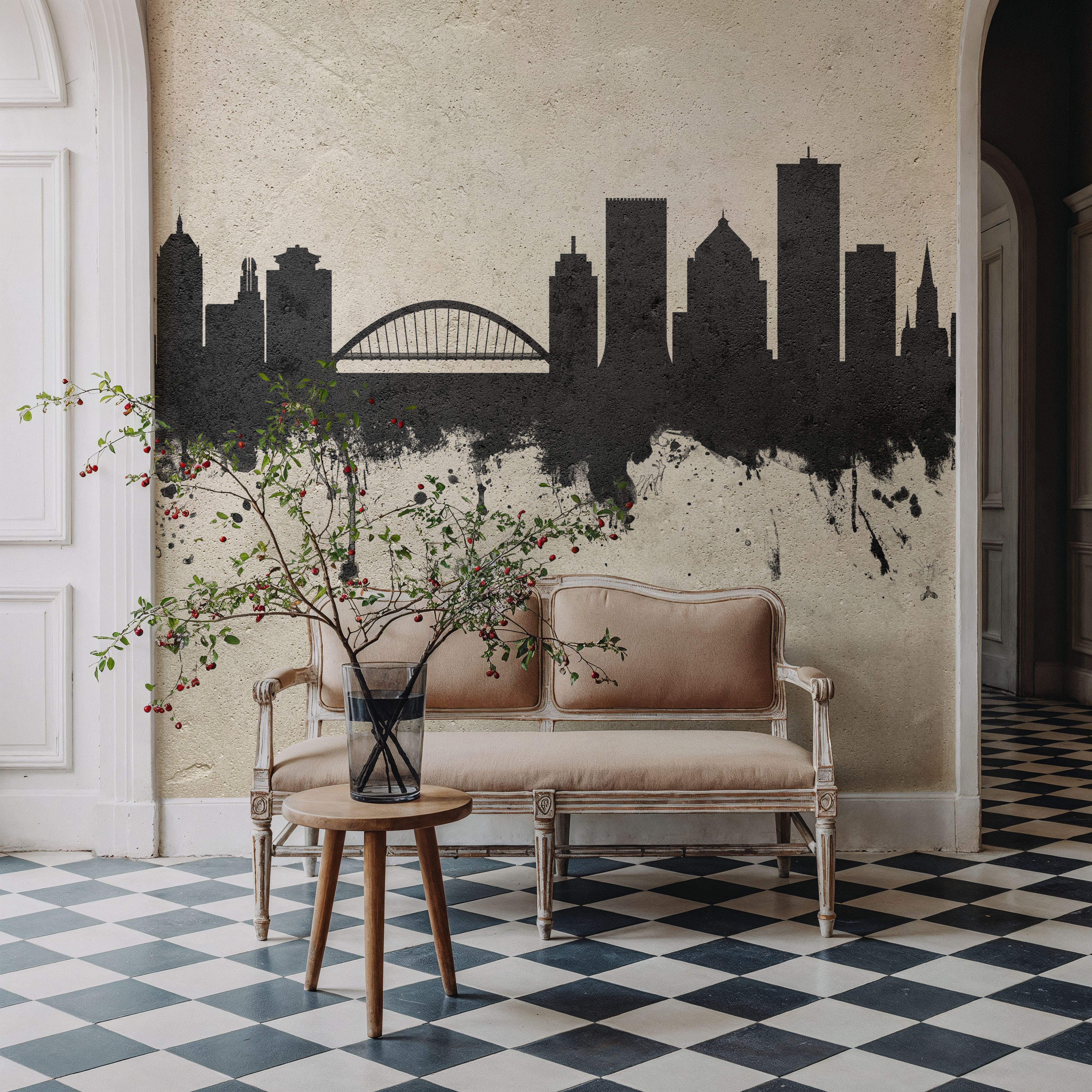 Rochester New York Skyline Concrete