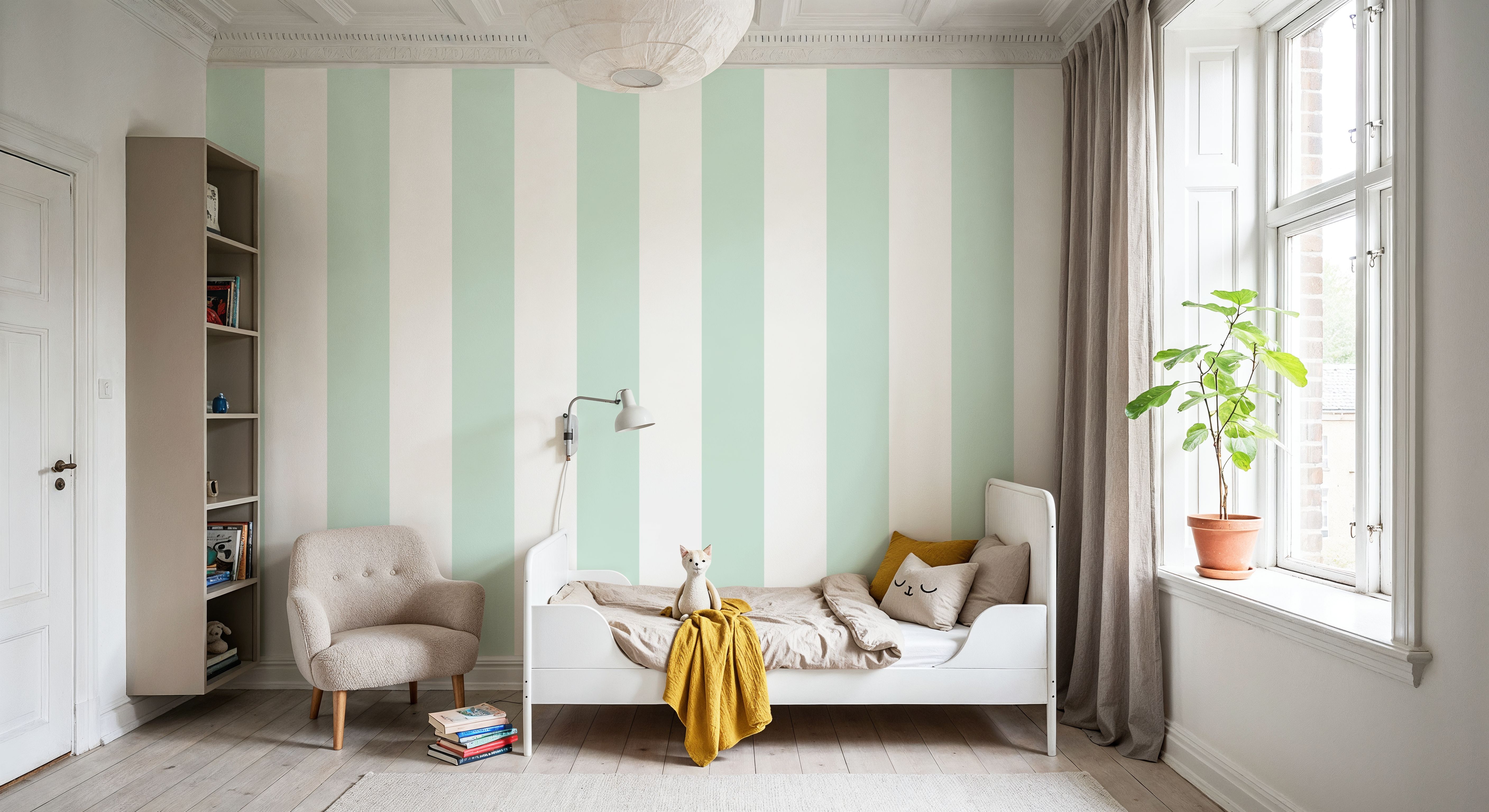 Circus Stripes, Mint Green
