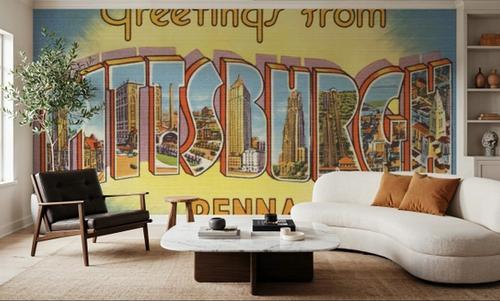 Greetings from Pittsburgh - Screenprint Postcard