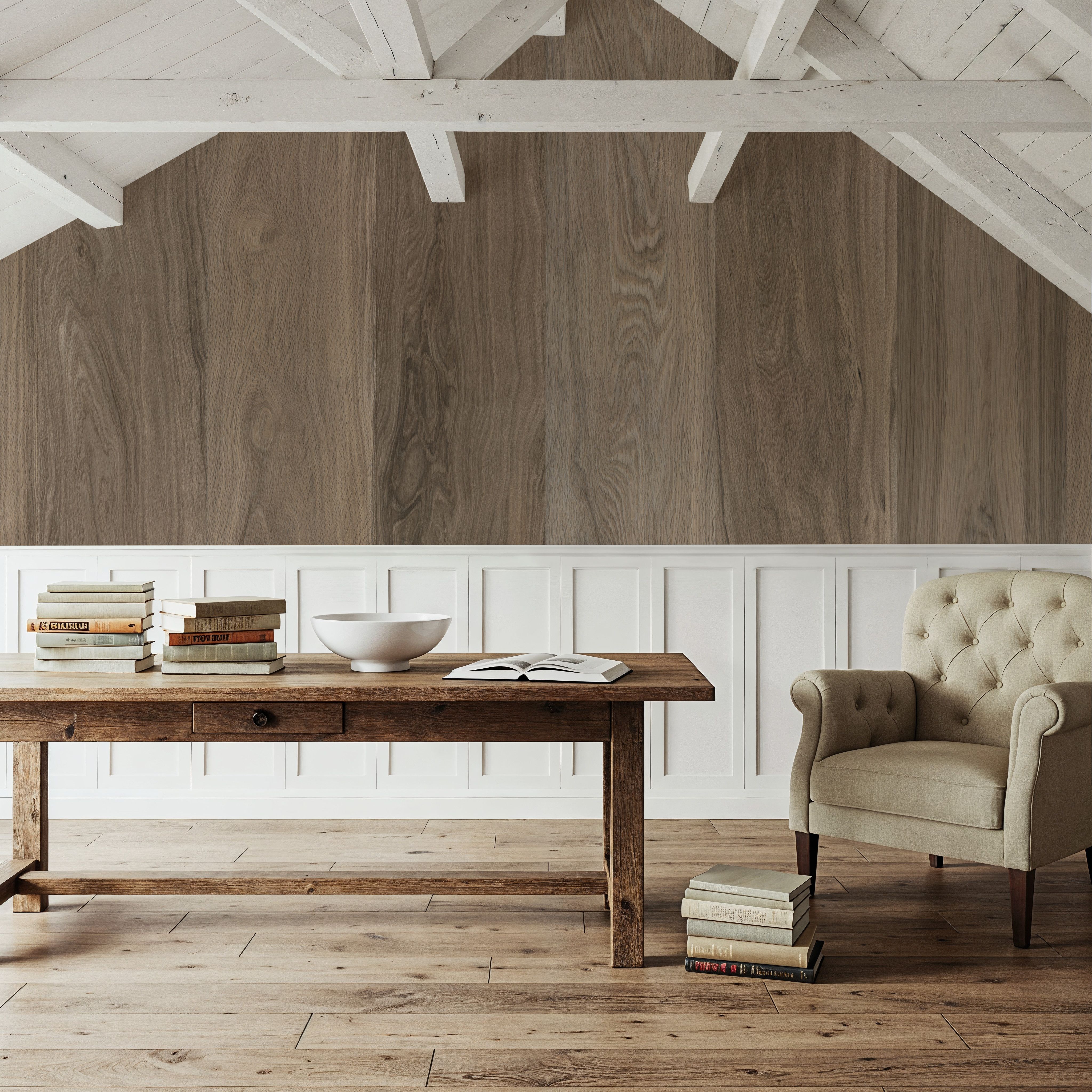 Grain Clad, Weathered Oak