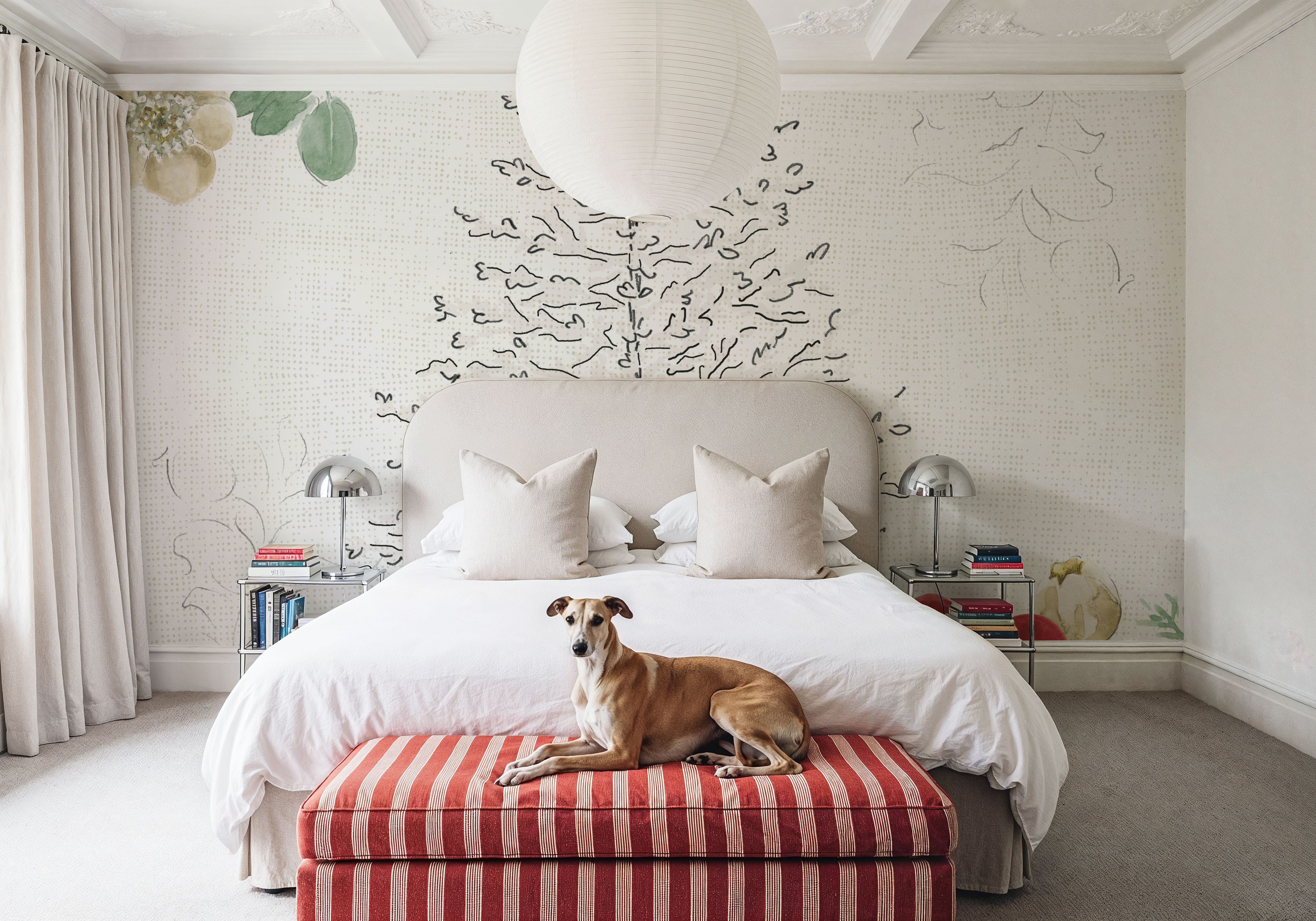 Holiday Traditions IV Red, Papel de parede