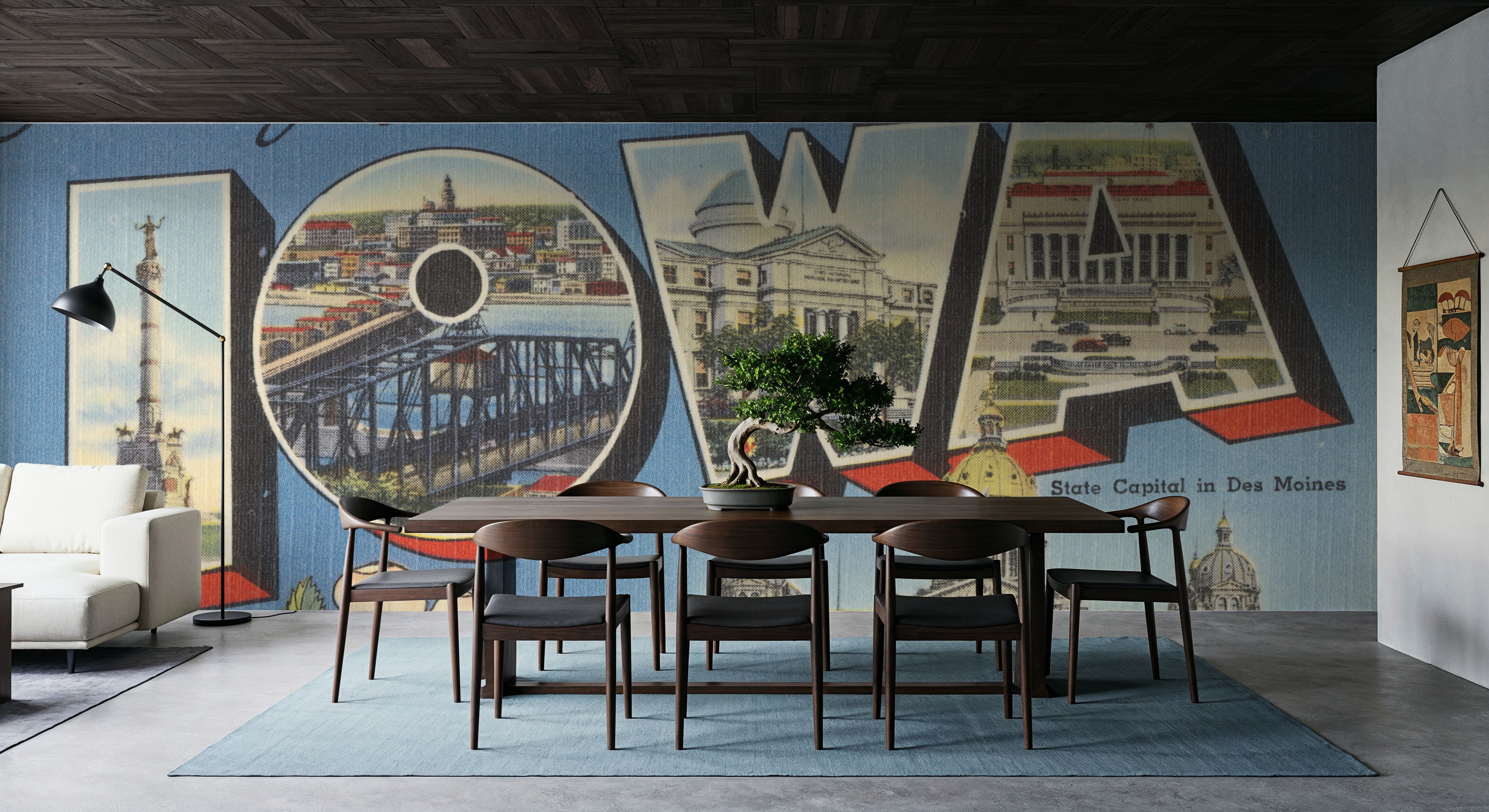 Greetings from Iowa - Screenprint Postcard