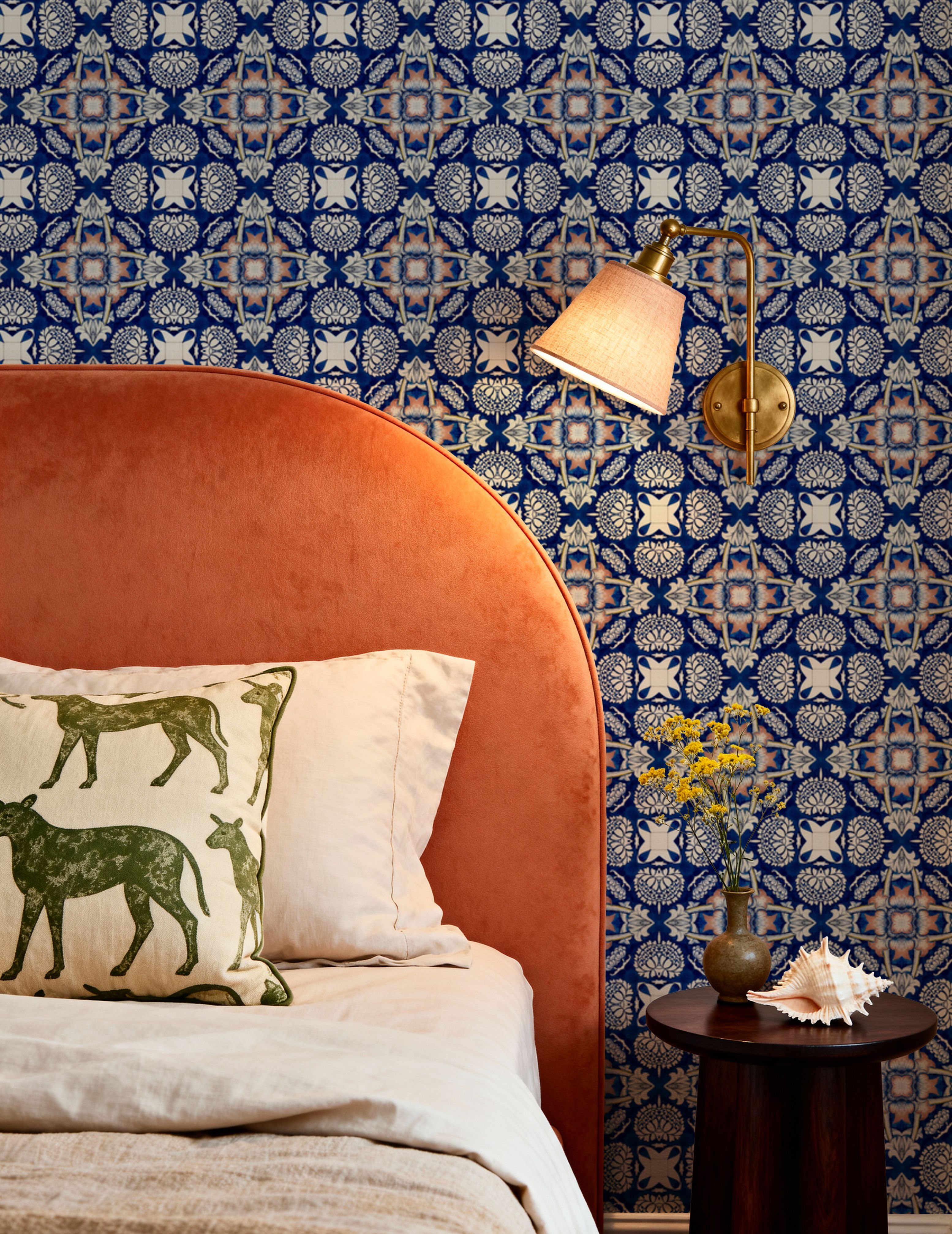 Nara Indigo And Peach