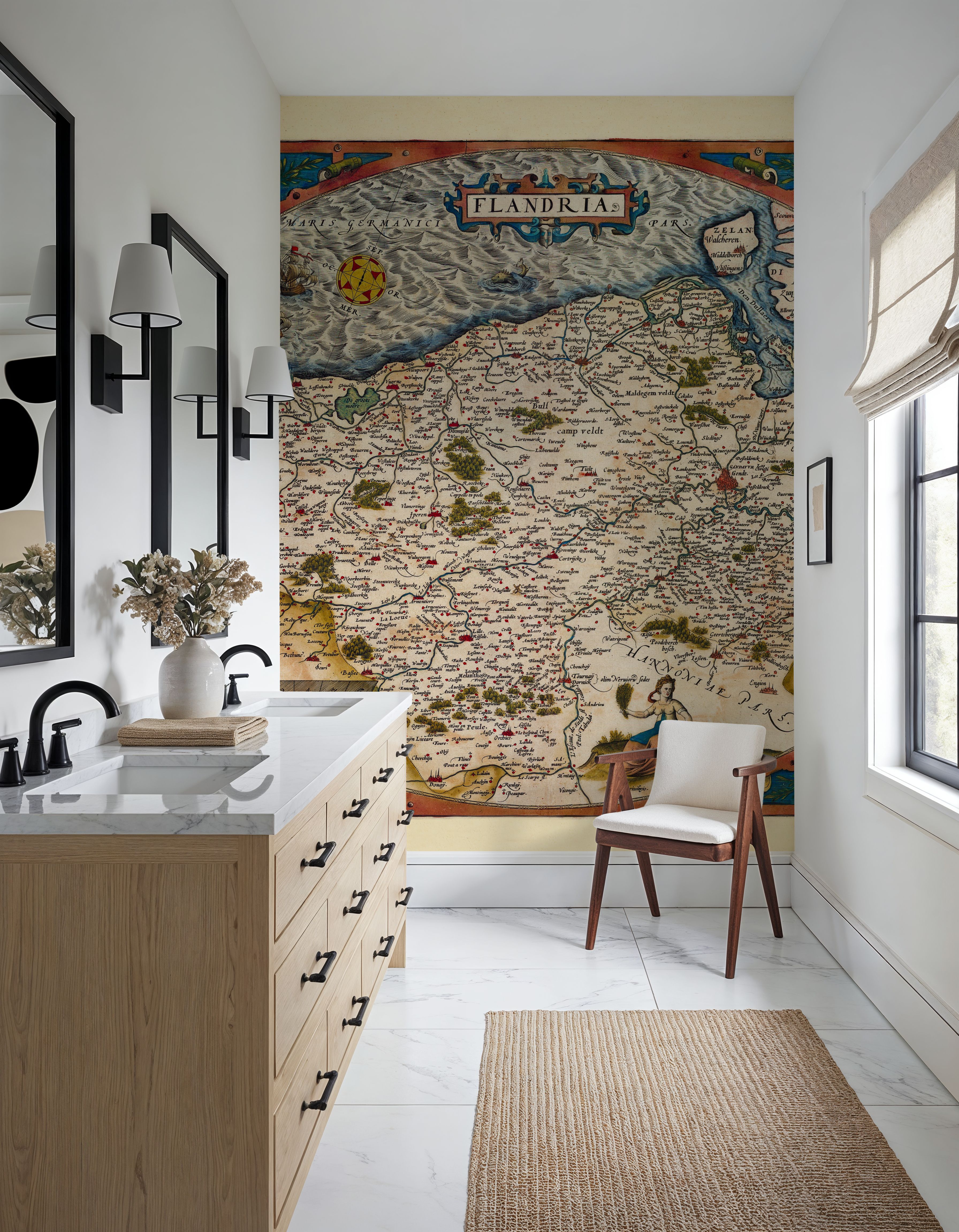Old Map of Belgium, 1570