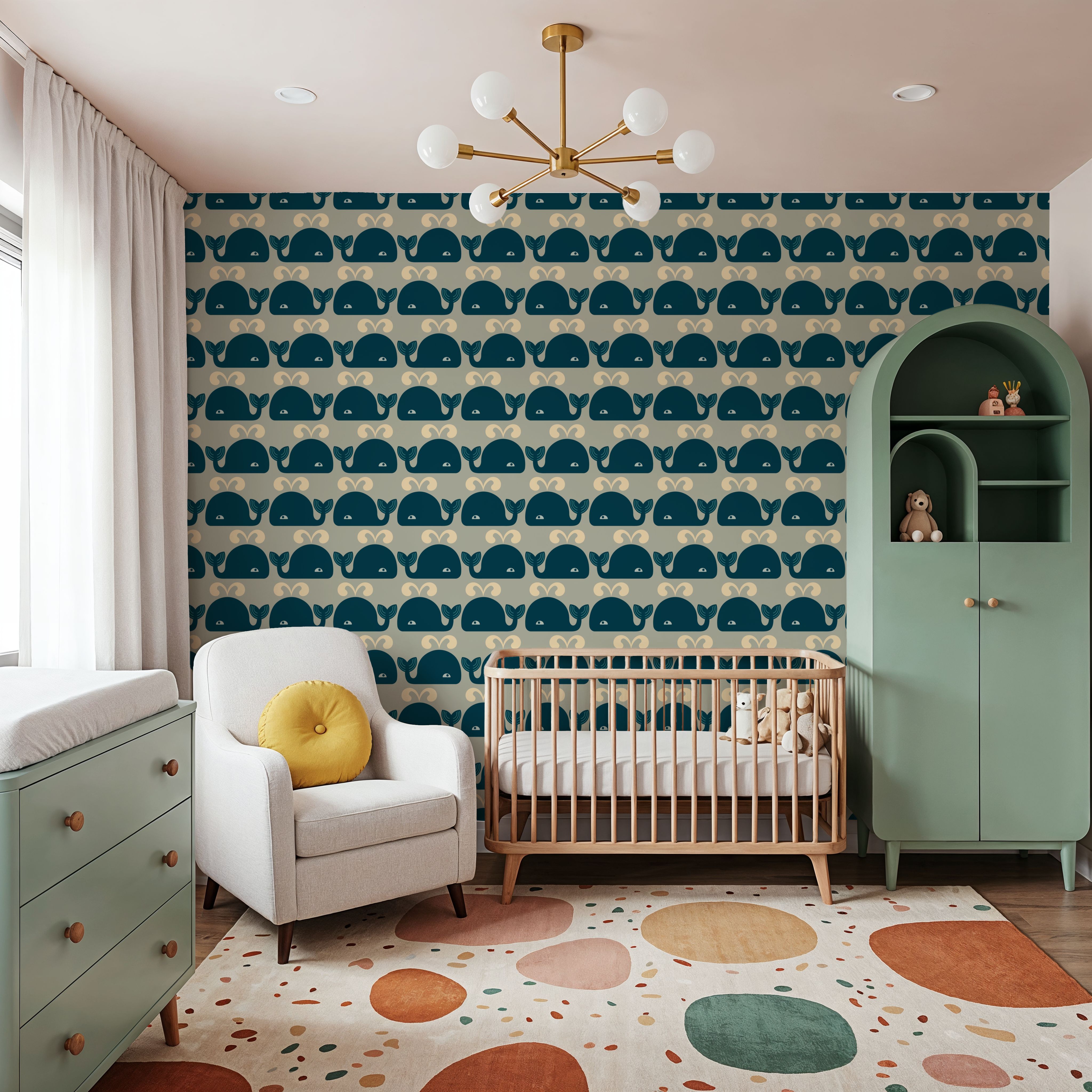 Wandering Whales, Teal