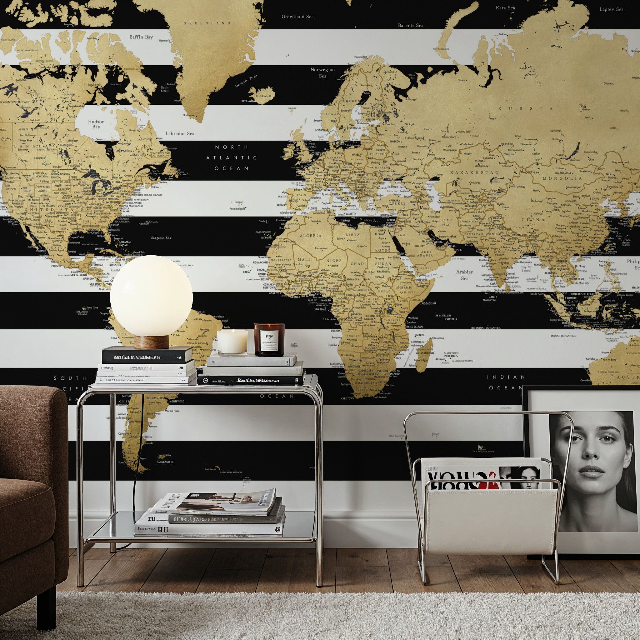 World Map Cities - Harper