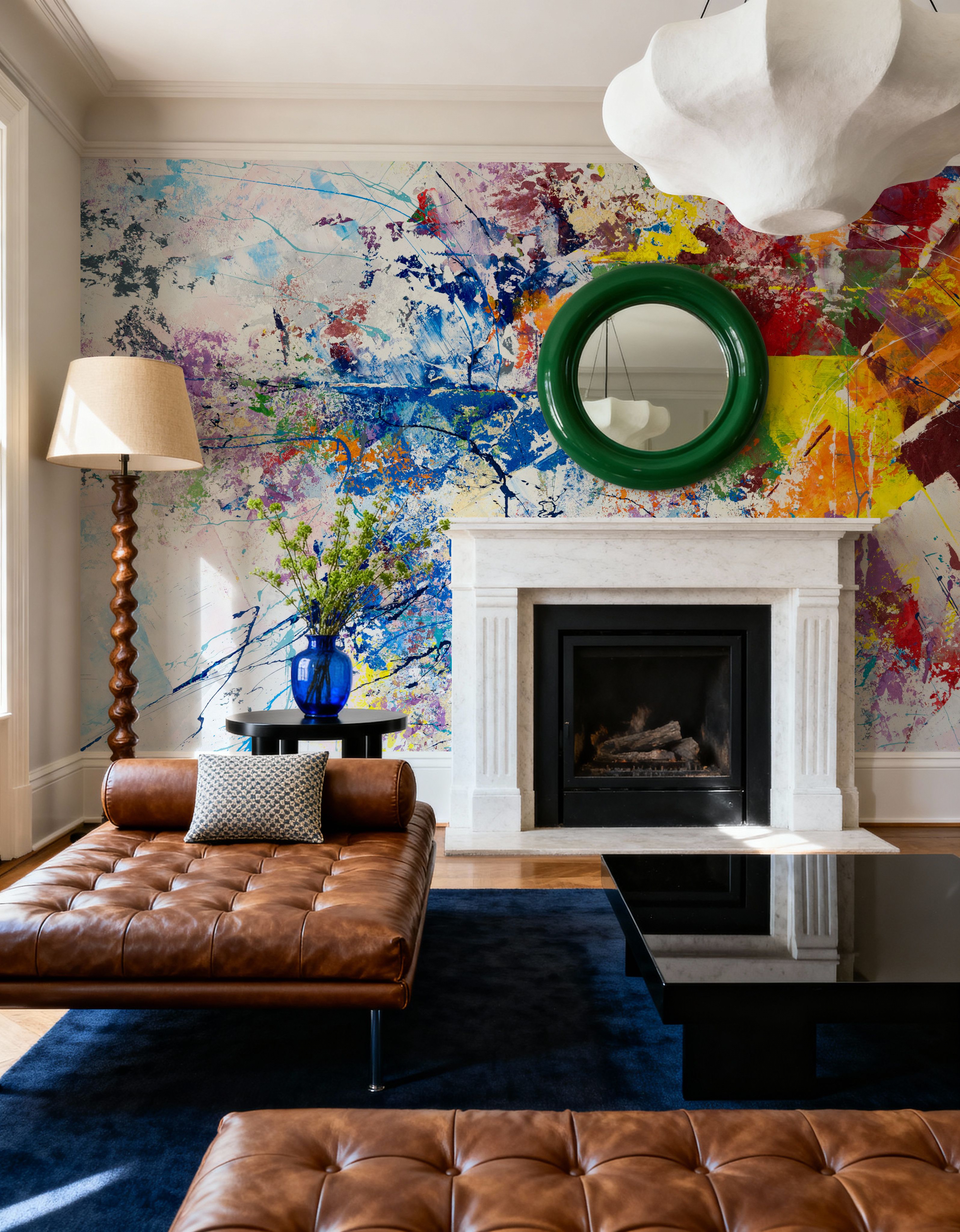 Papier Peint Panoramique - Heavy Splashes - Abstrait - Salle à manger - Wallism Belgique - Encollage au mur ou Autocollant