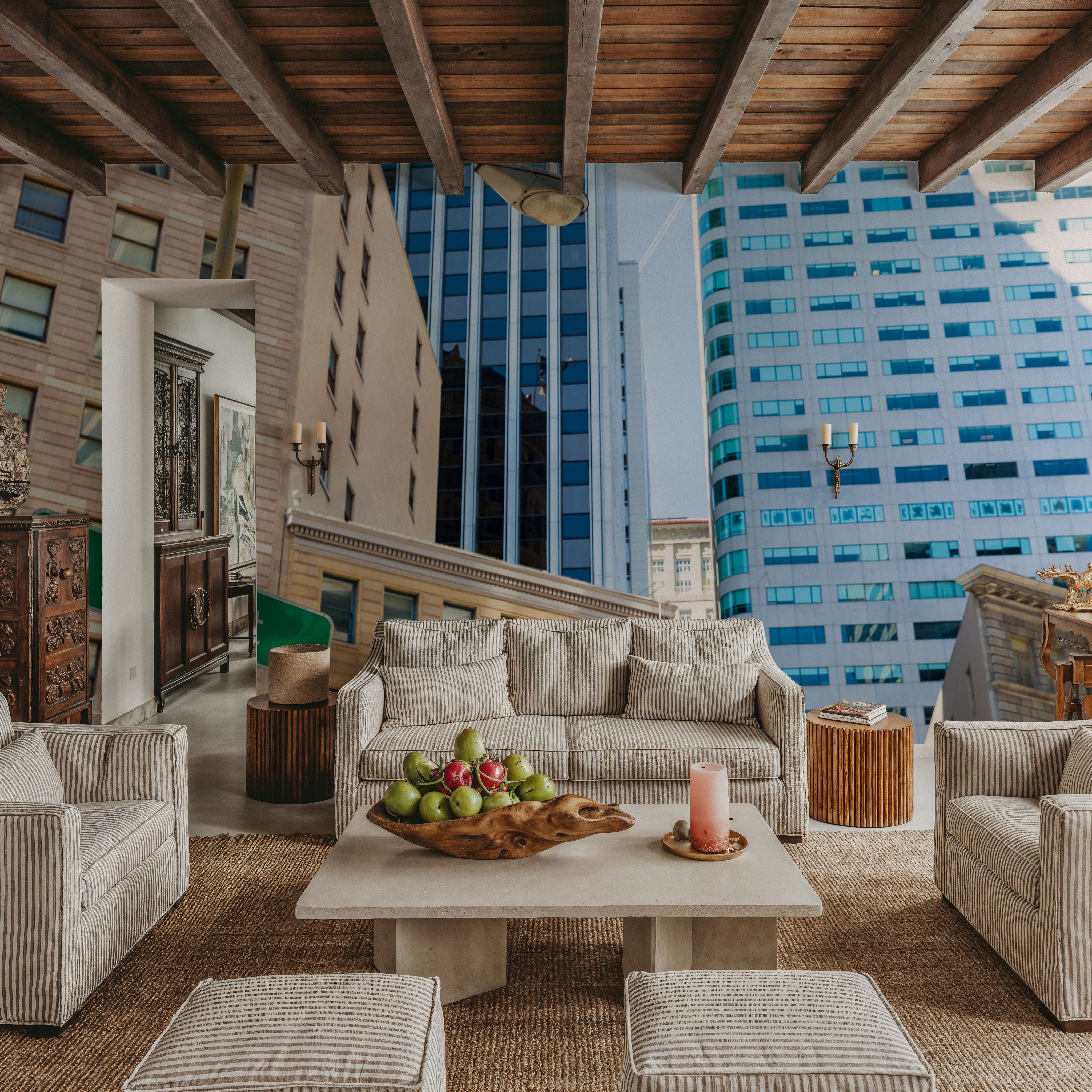 Wall Mural - SF Market - Architecture Street mural wallpaper - Living room - Wallism US - Premium, Textured or Peel & Stick