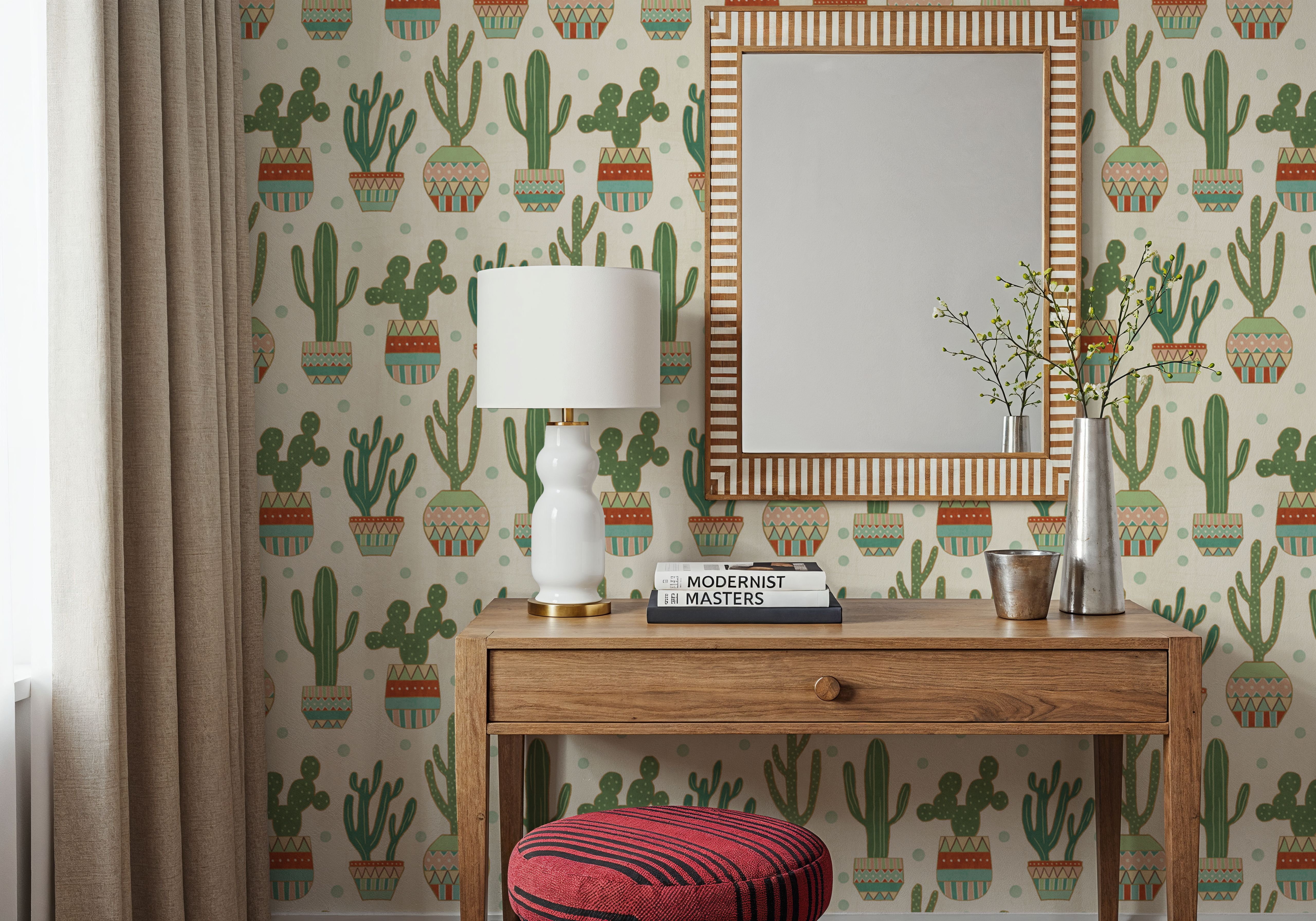 Cacti Time White