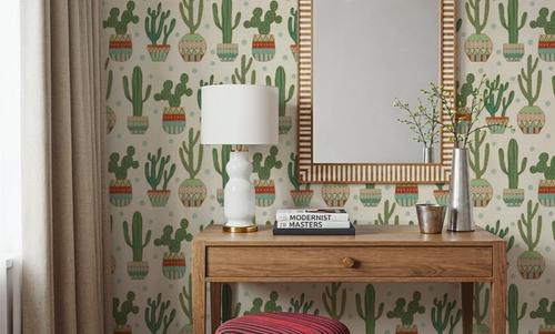 Cacti Time White