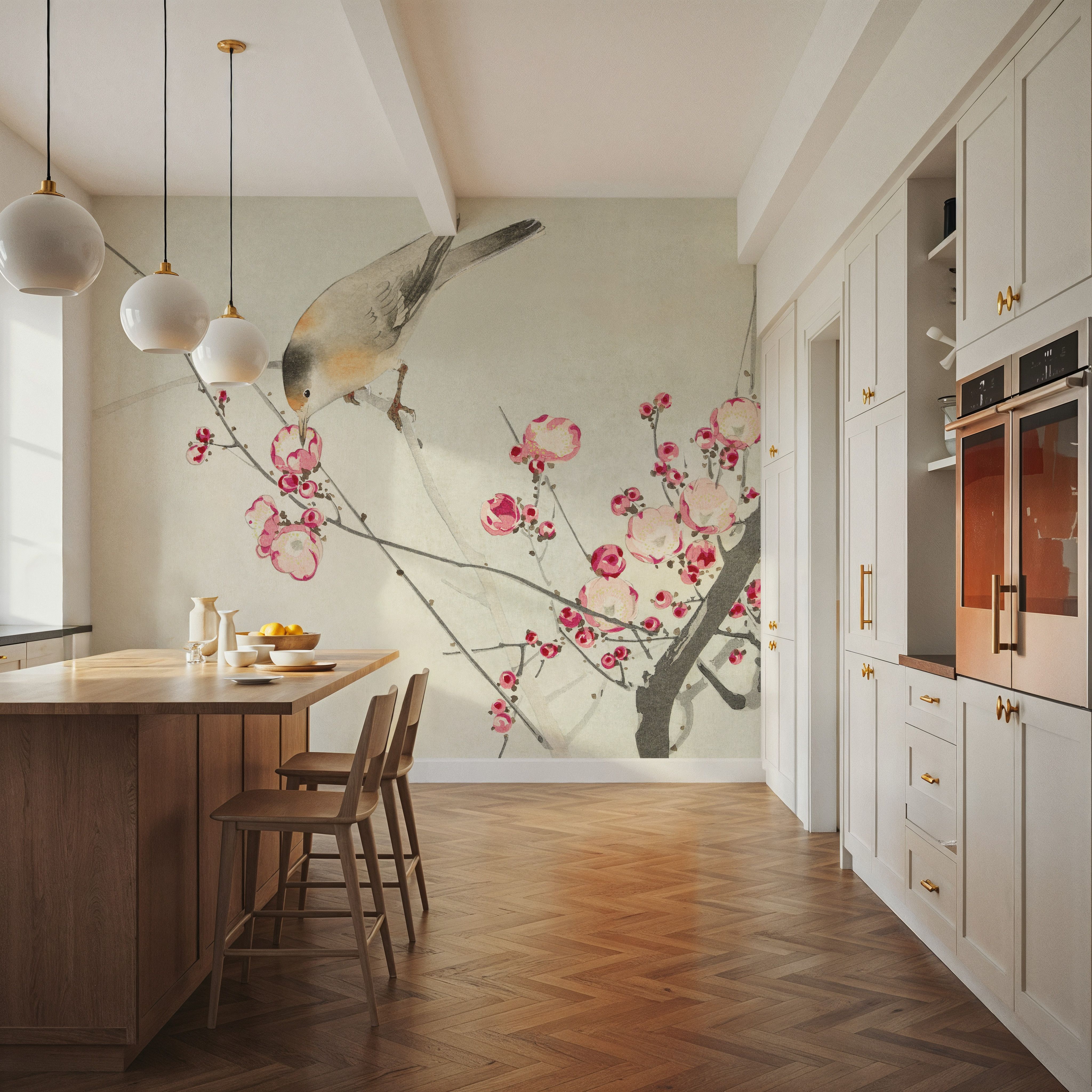 Songbird on Blossom Branch