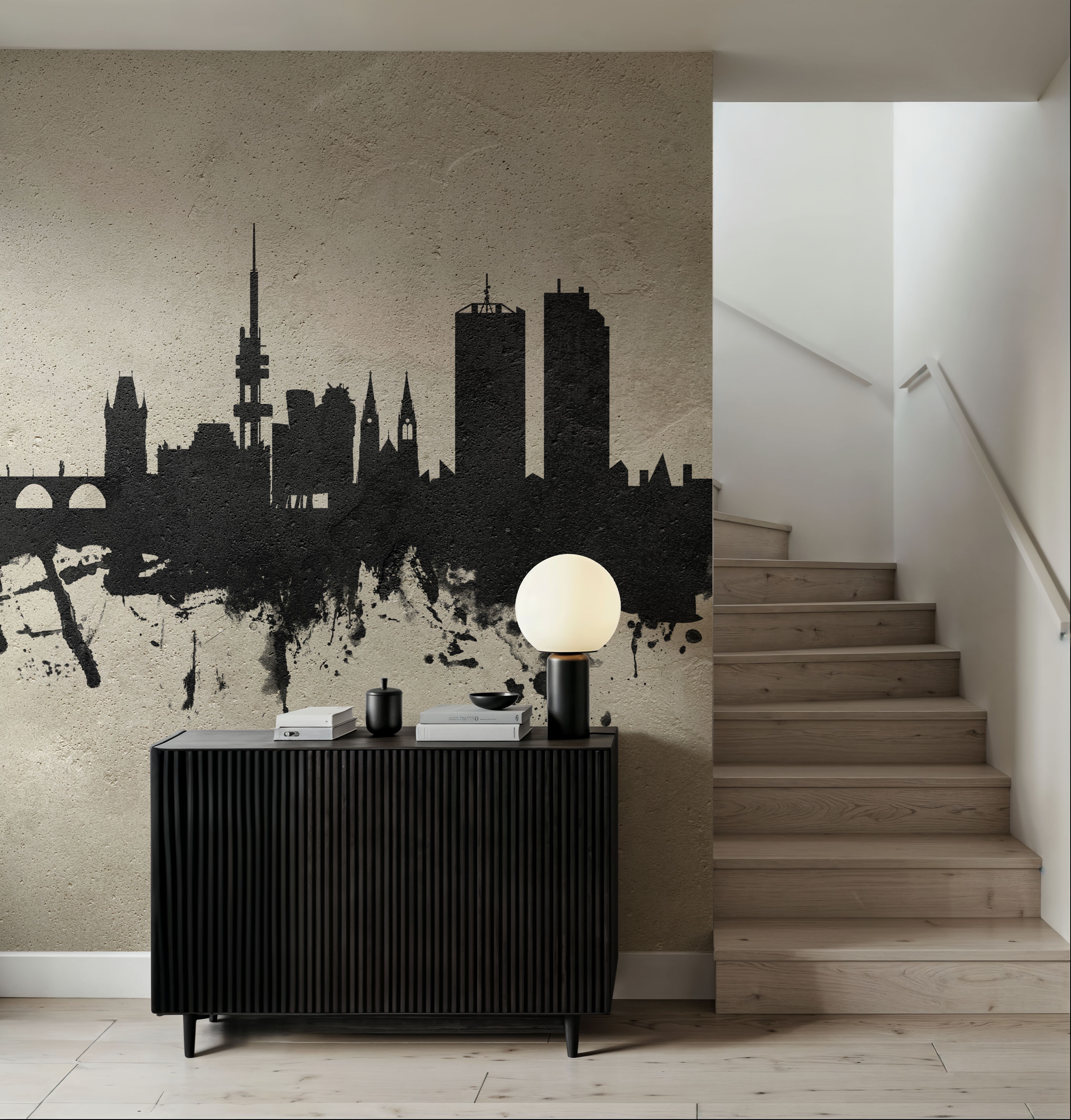 Prague (Praha) Czech Republic Skyline Concrete