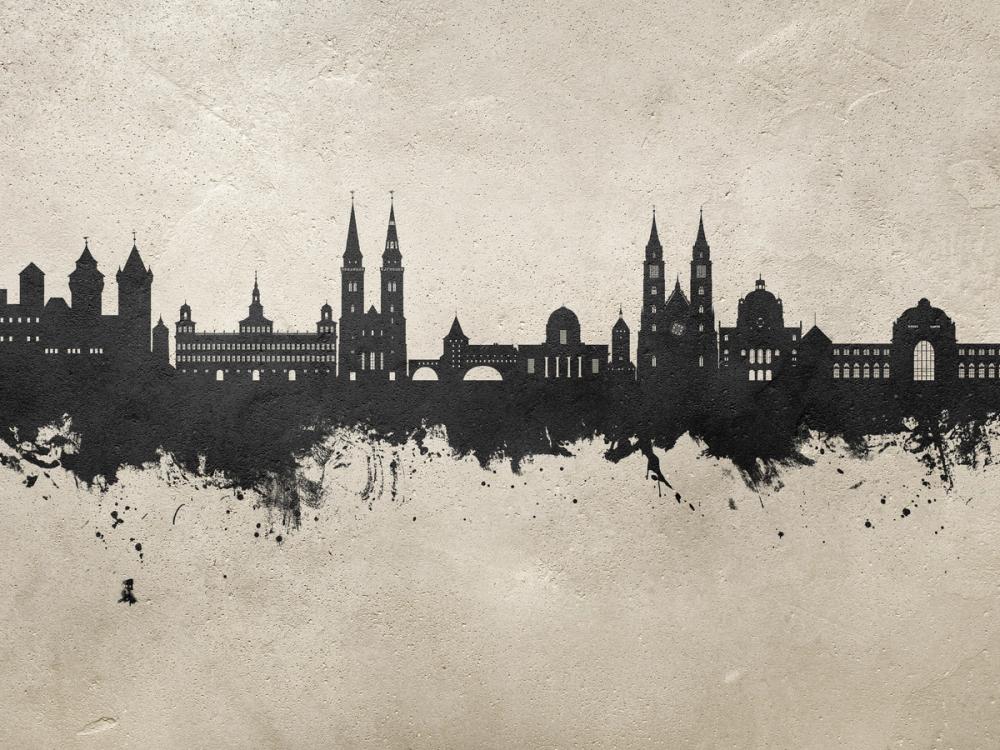 Nürnberg Germany Skyline Concrete