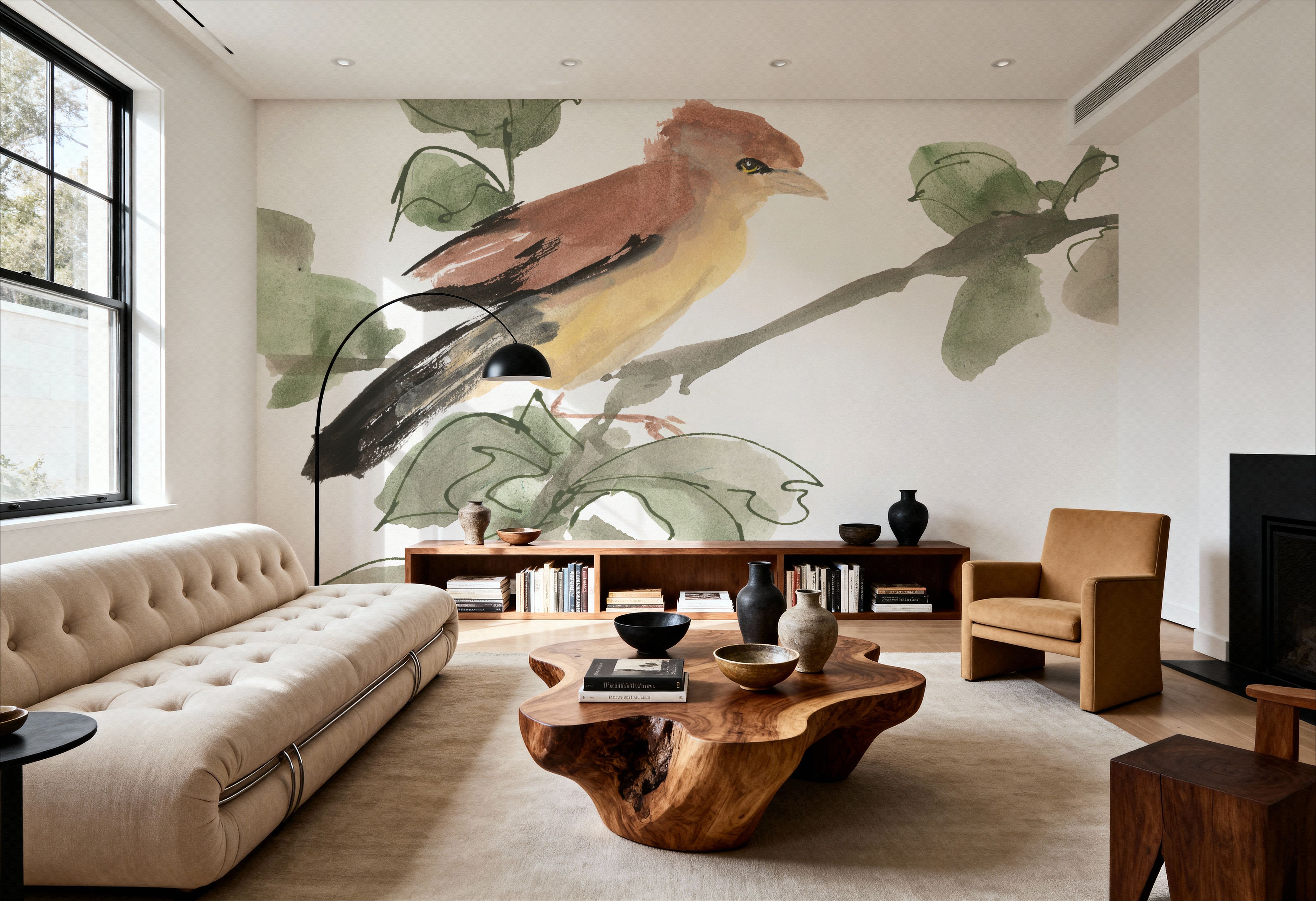Bird and Leaves III