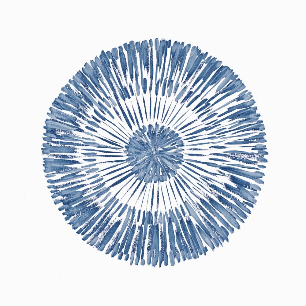 Coastal Block Print II Blue