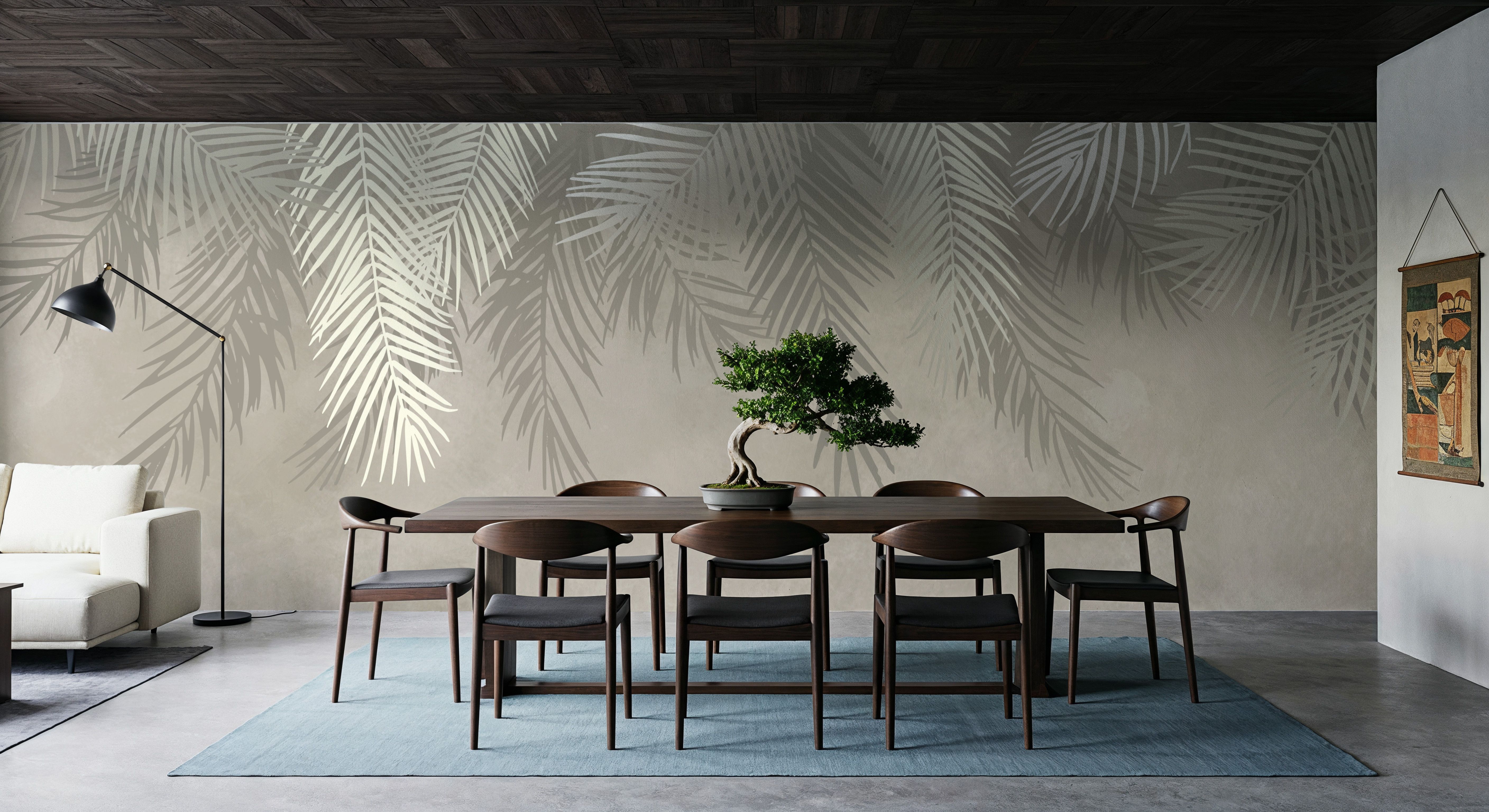 Palms Above, Sage Green