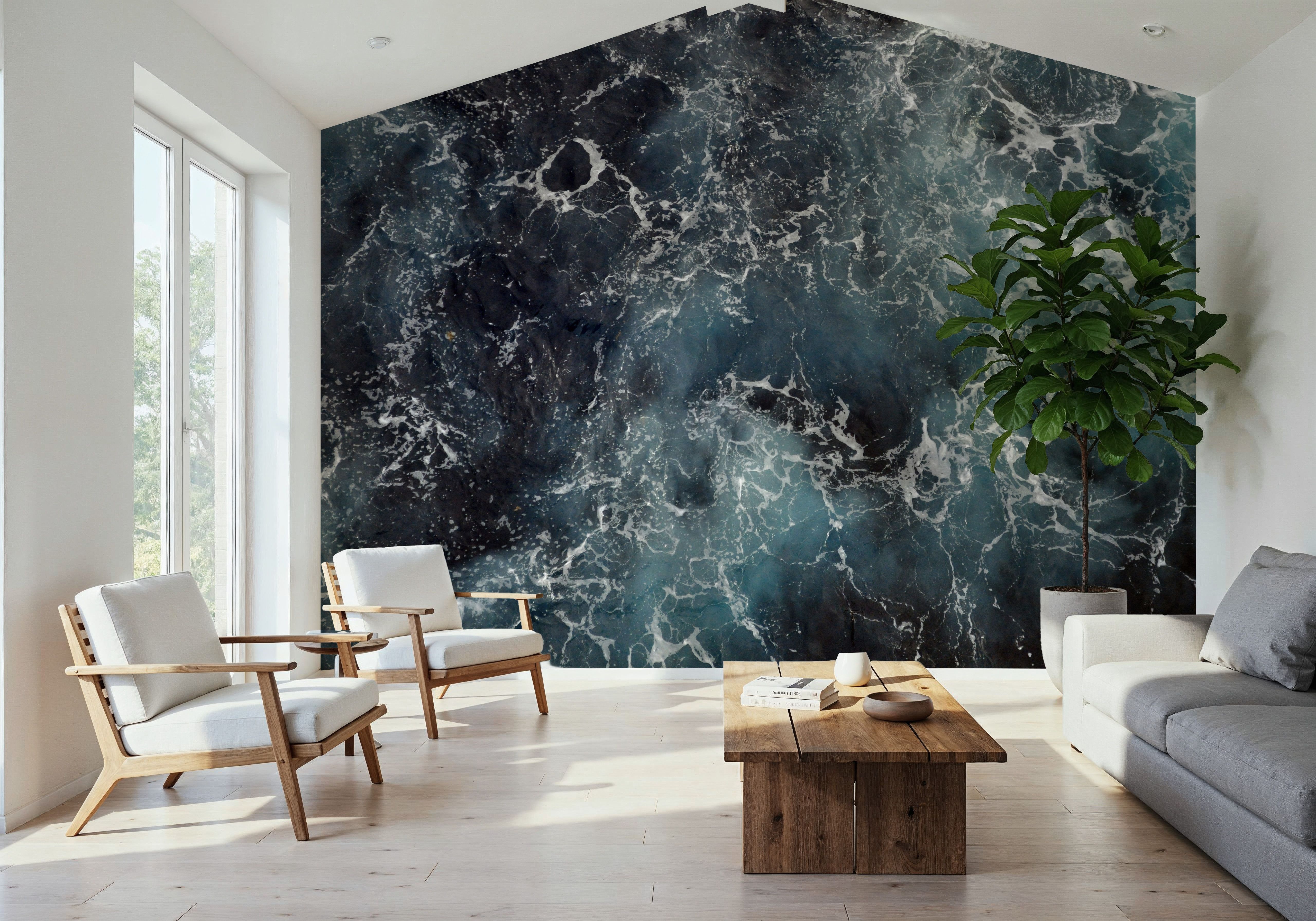 Rough Ocean, Wallpaper