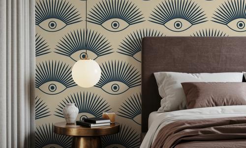 Art Deco Eye, Teal