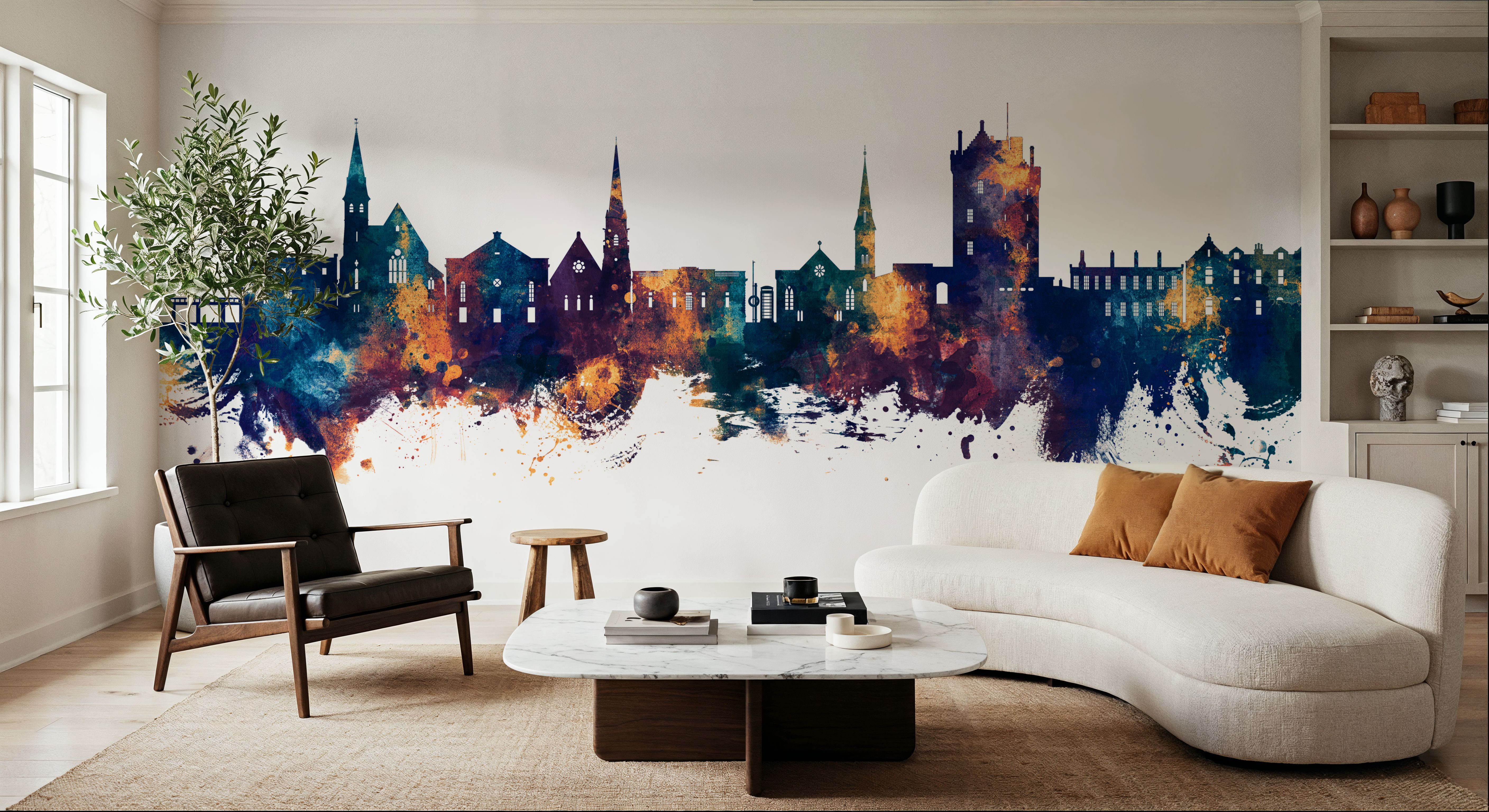 Broughty Ferry Scotland Skyline Blue & Bronze