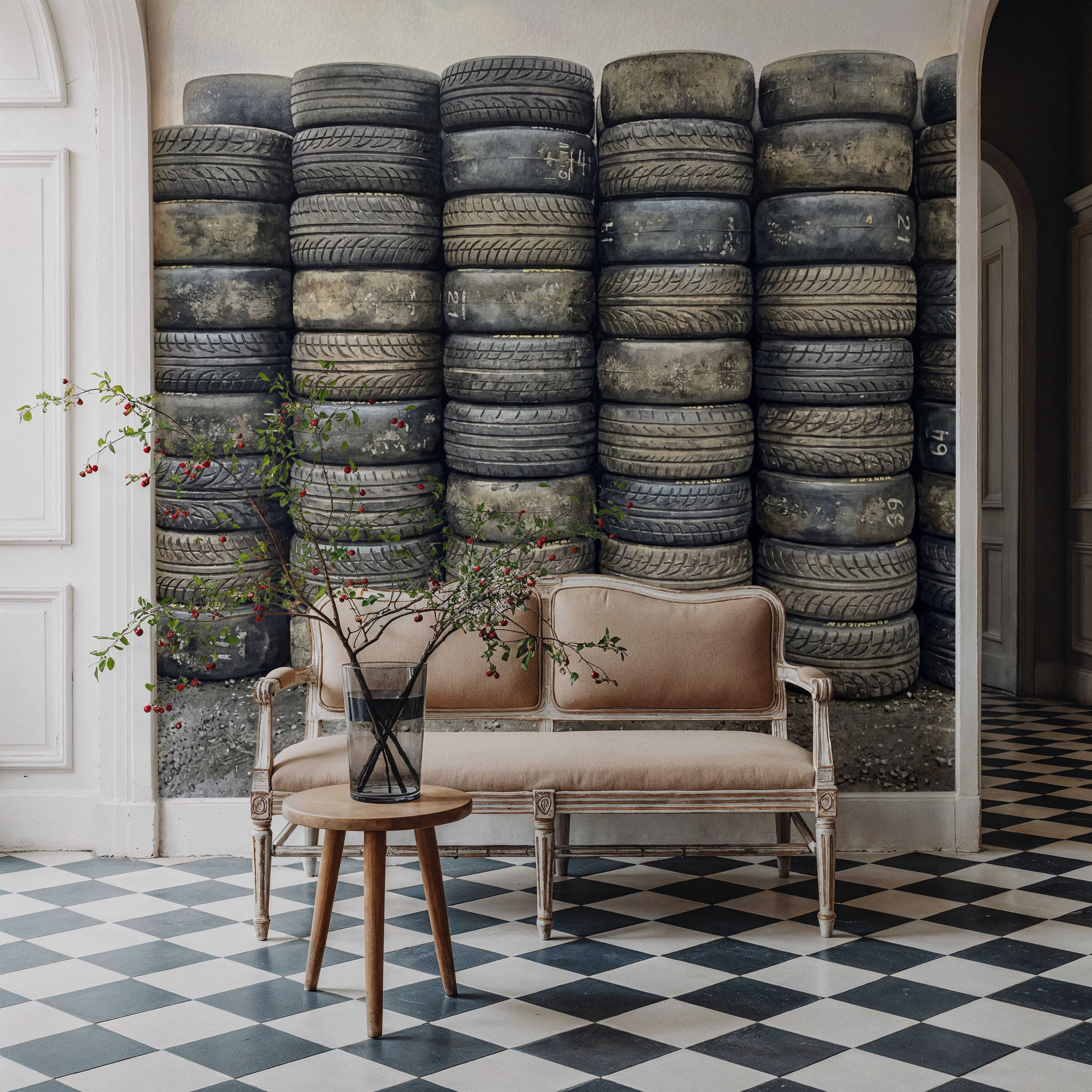 Tire Wall - Stacked Series