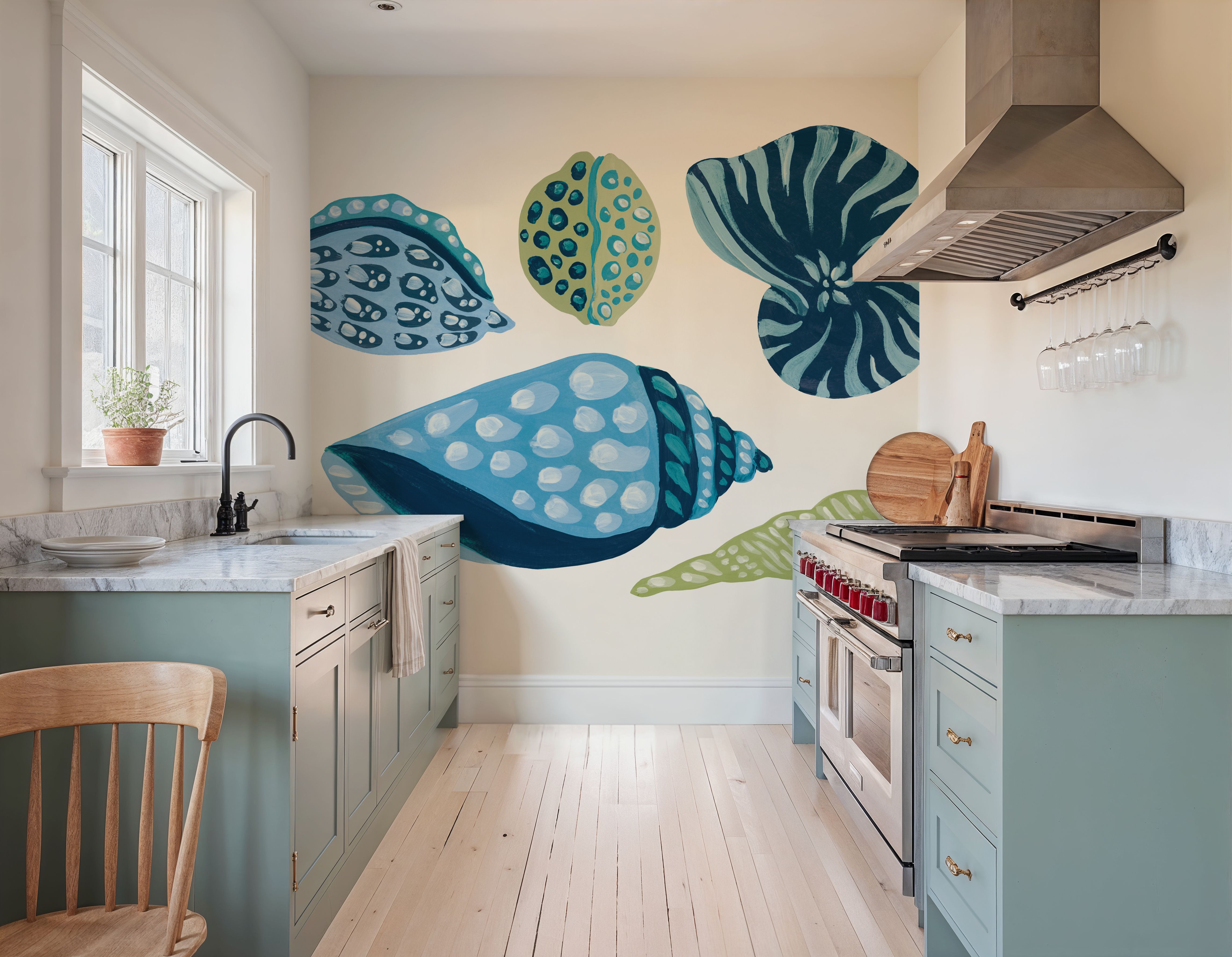 My Tropical Shell Collection I Blue