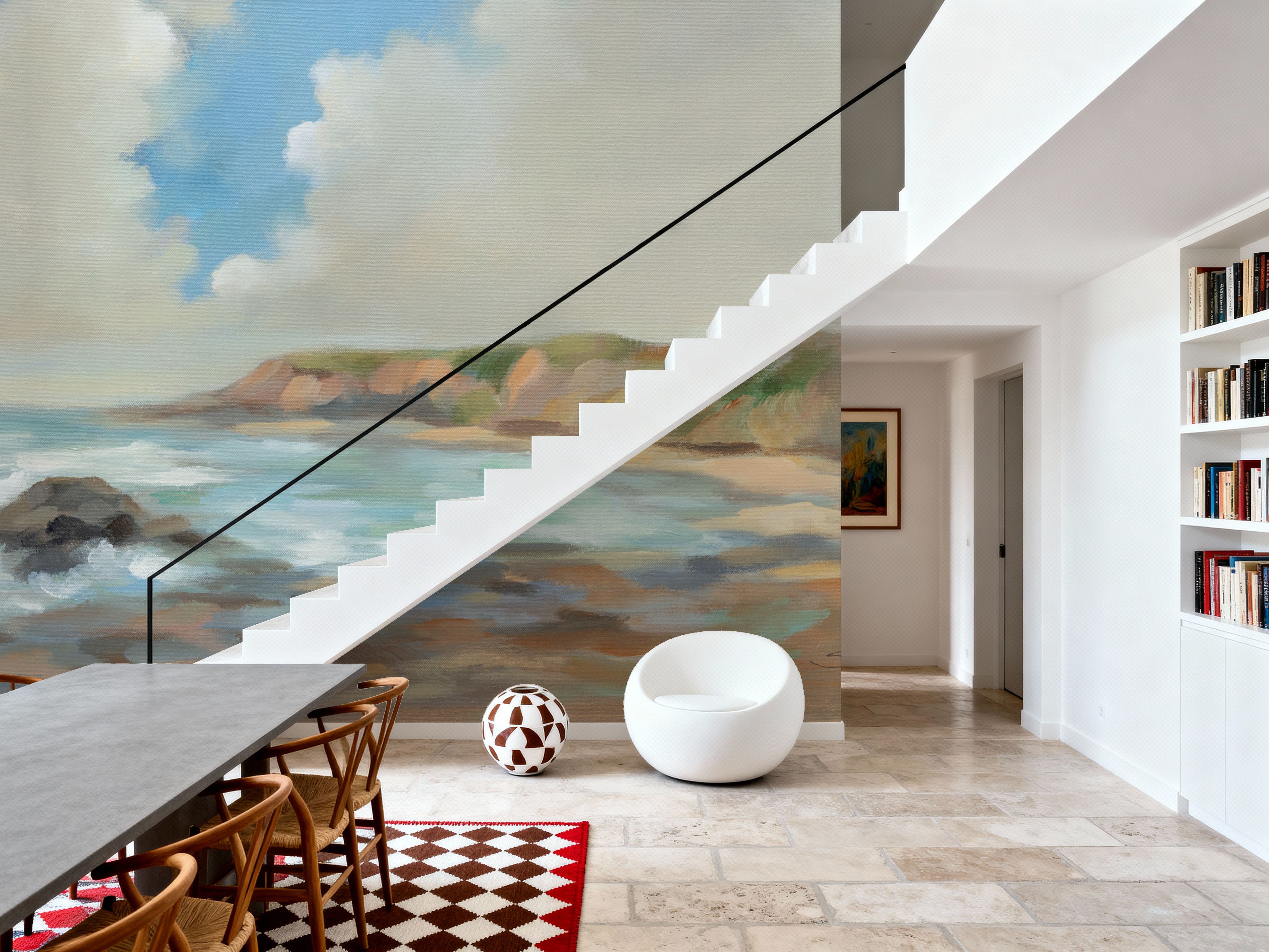 Wall Mural - California Coast - Coastal Landscapes mural wallpaper - Dining Room - Wallism US - Premium, Textured or Peel & Stick