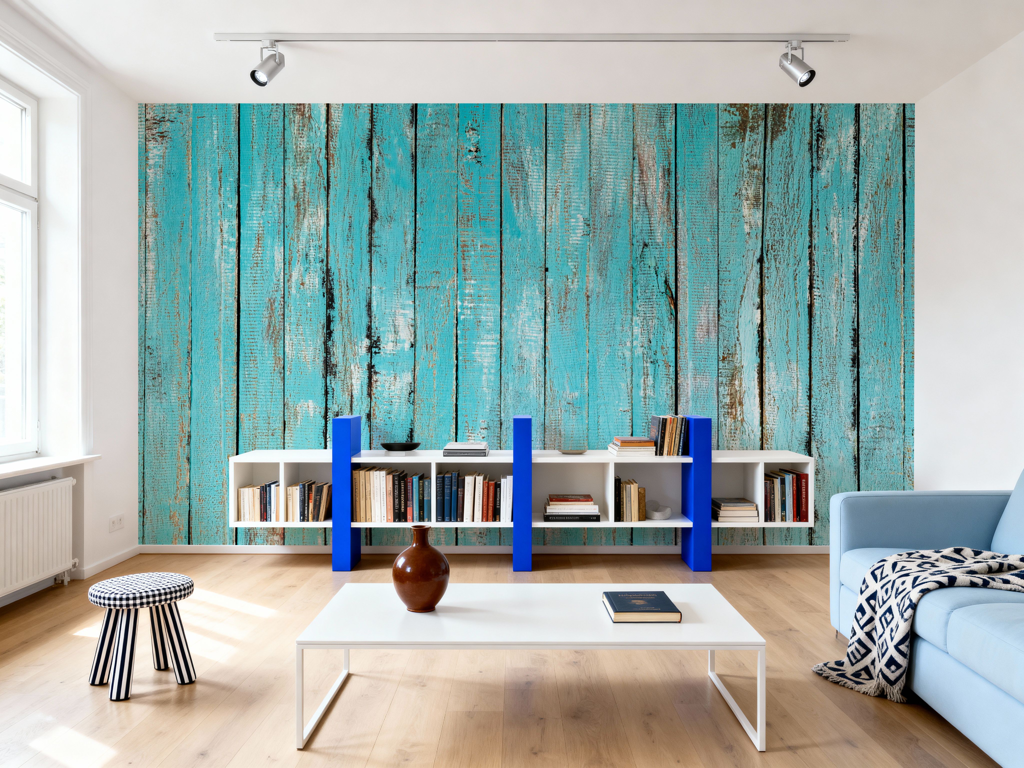 Turqouise Wooden Planks