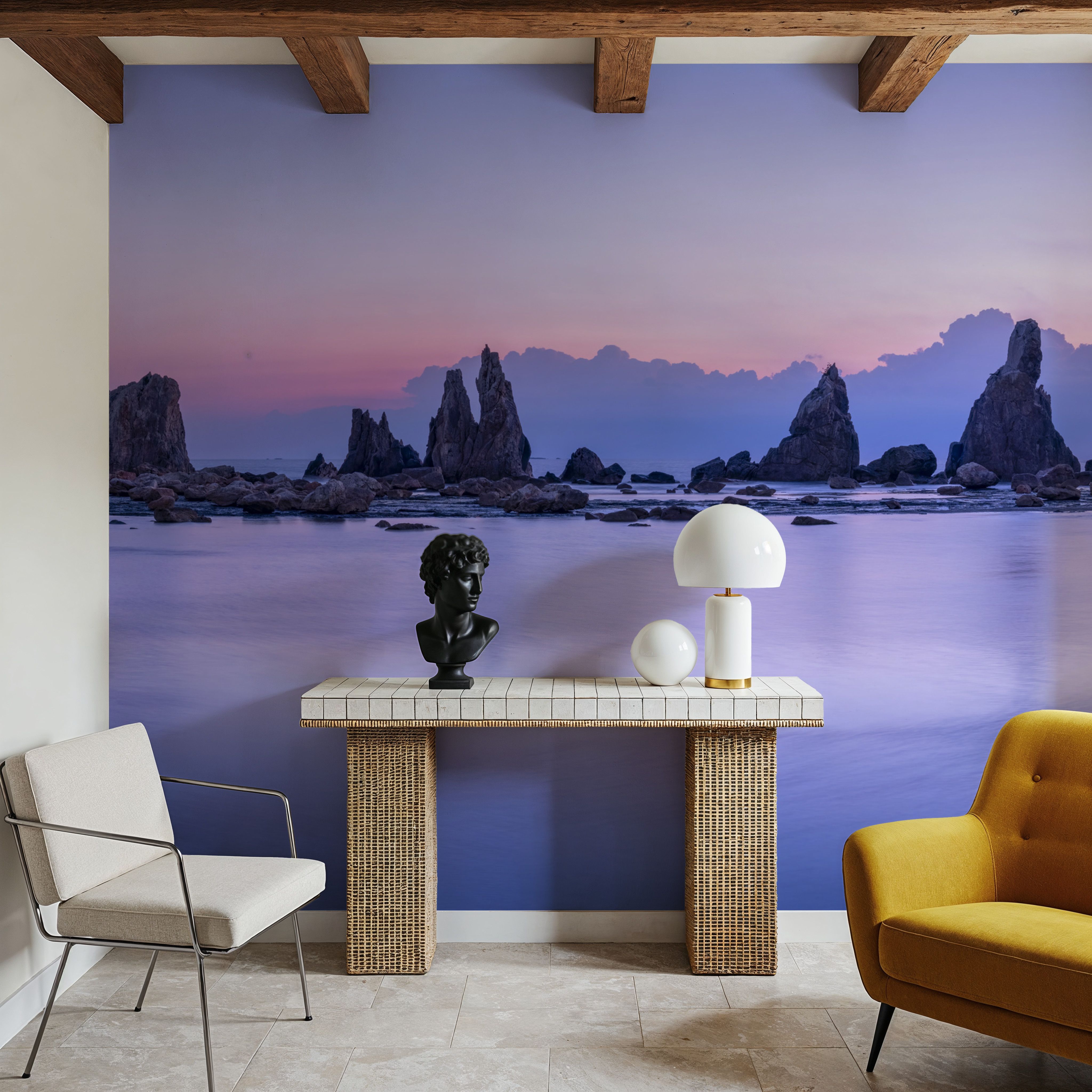 Hashigui-iwa Rocks at Dawn