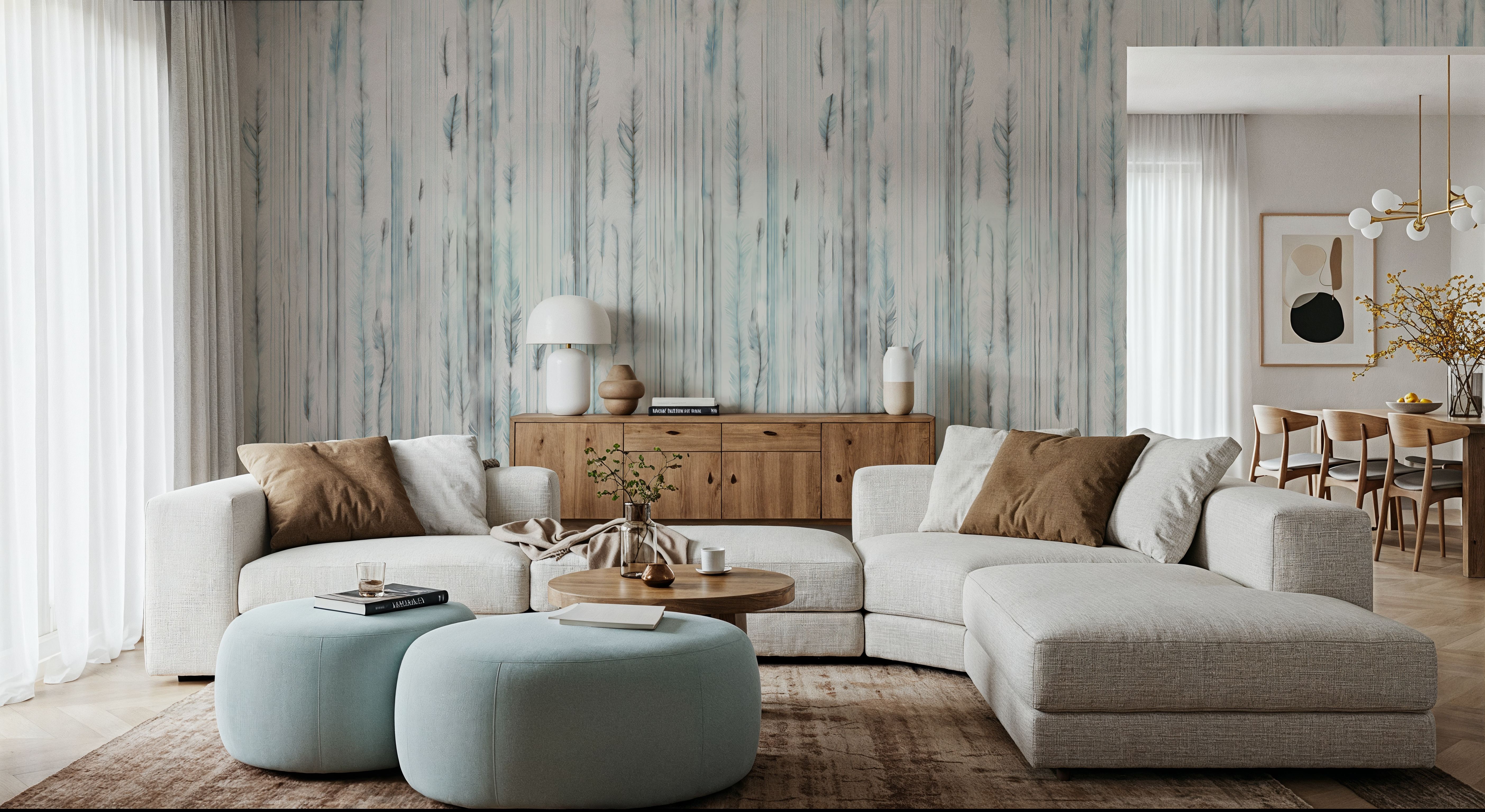 Feathers Melody Teal