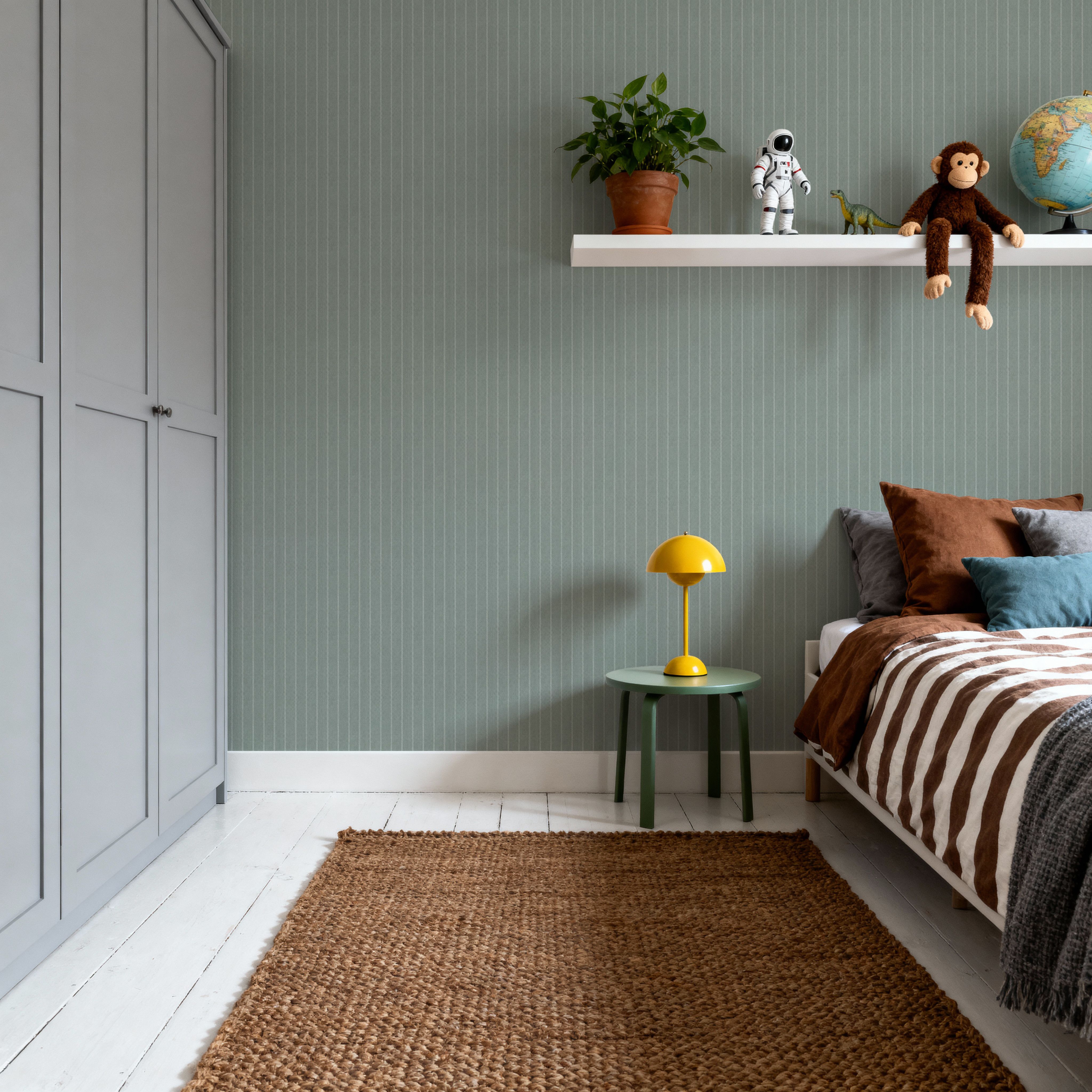 Tailor's Pin Stripe, Sage