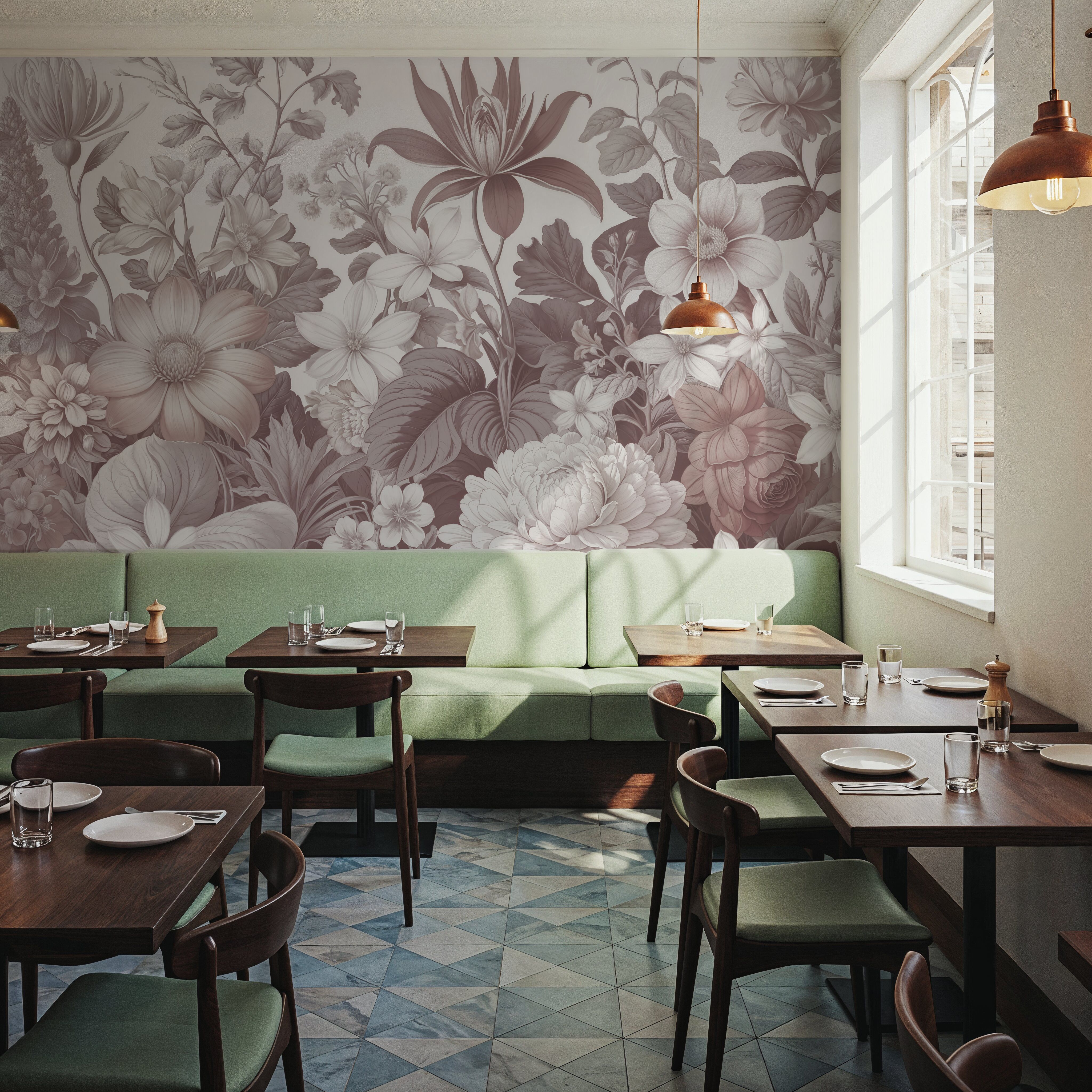 Dahlia Days, Dusty Pink