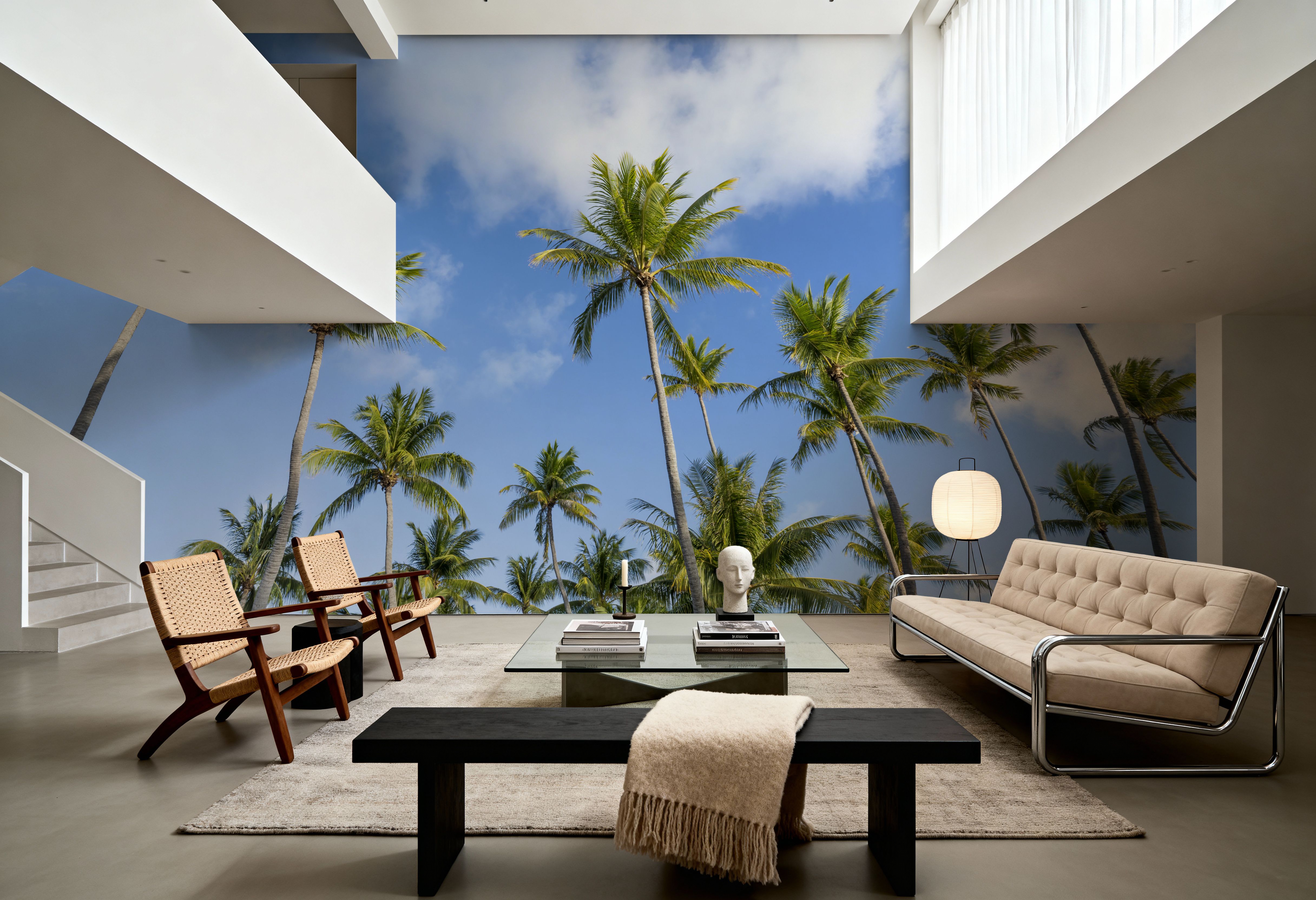 Strecthing Palm Trees