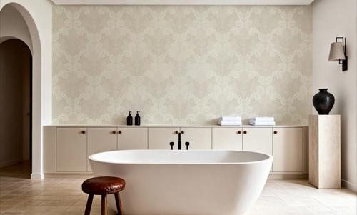 Overlay Damask White