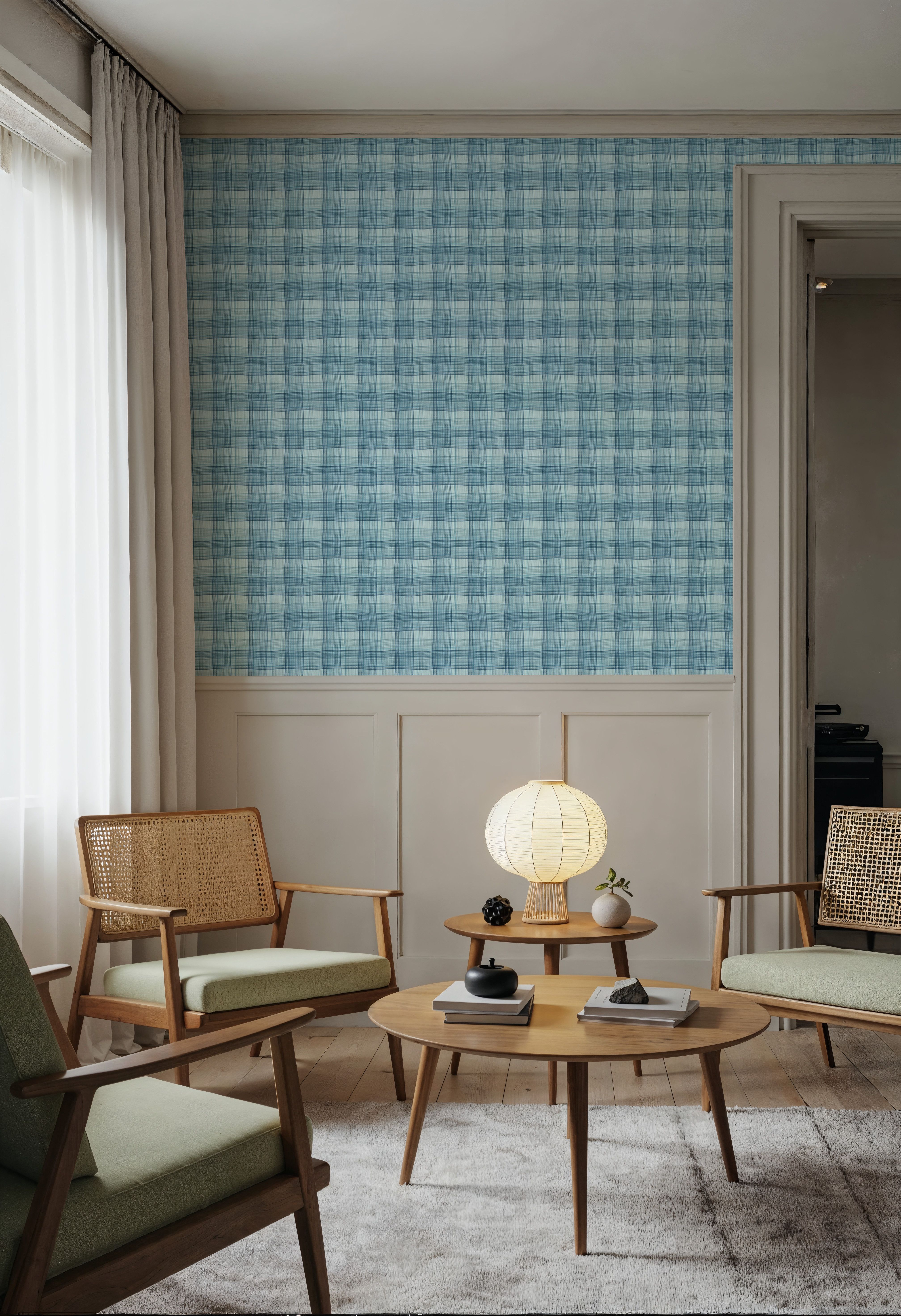 Stripy Gingham, Marine
