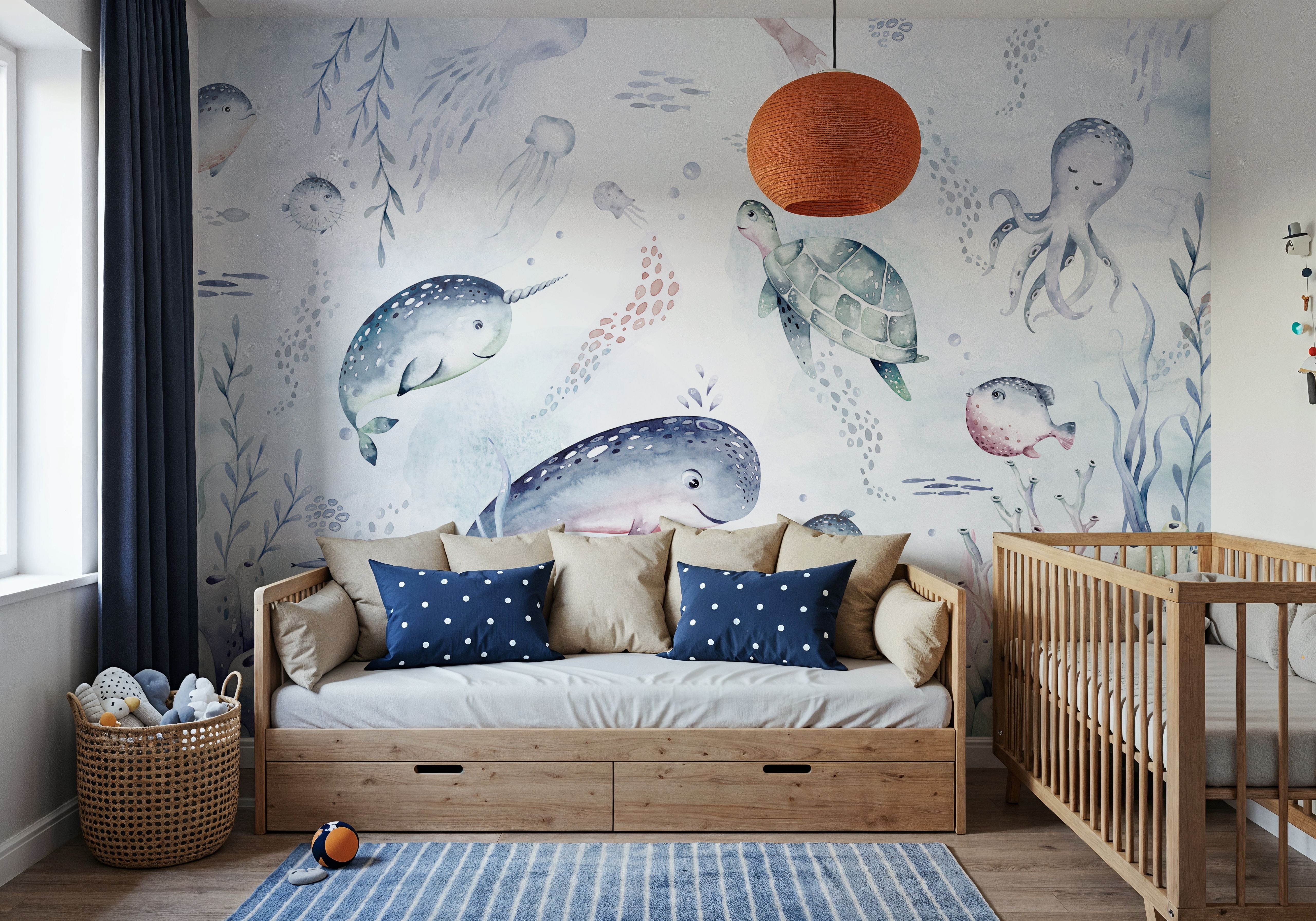 Baby Ocean, Papel pintado