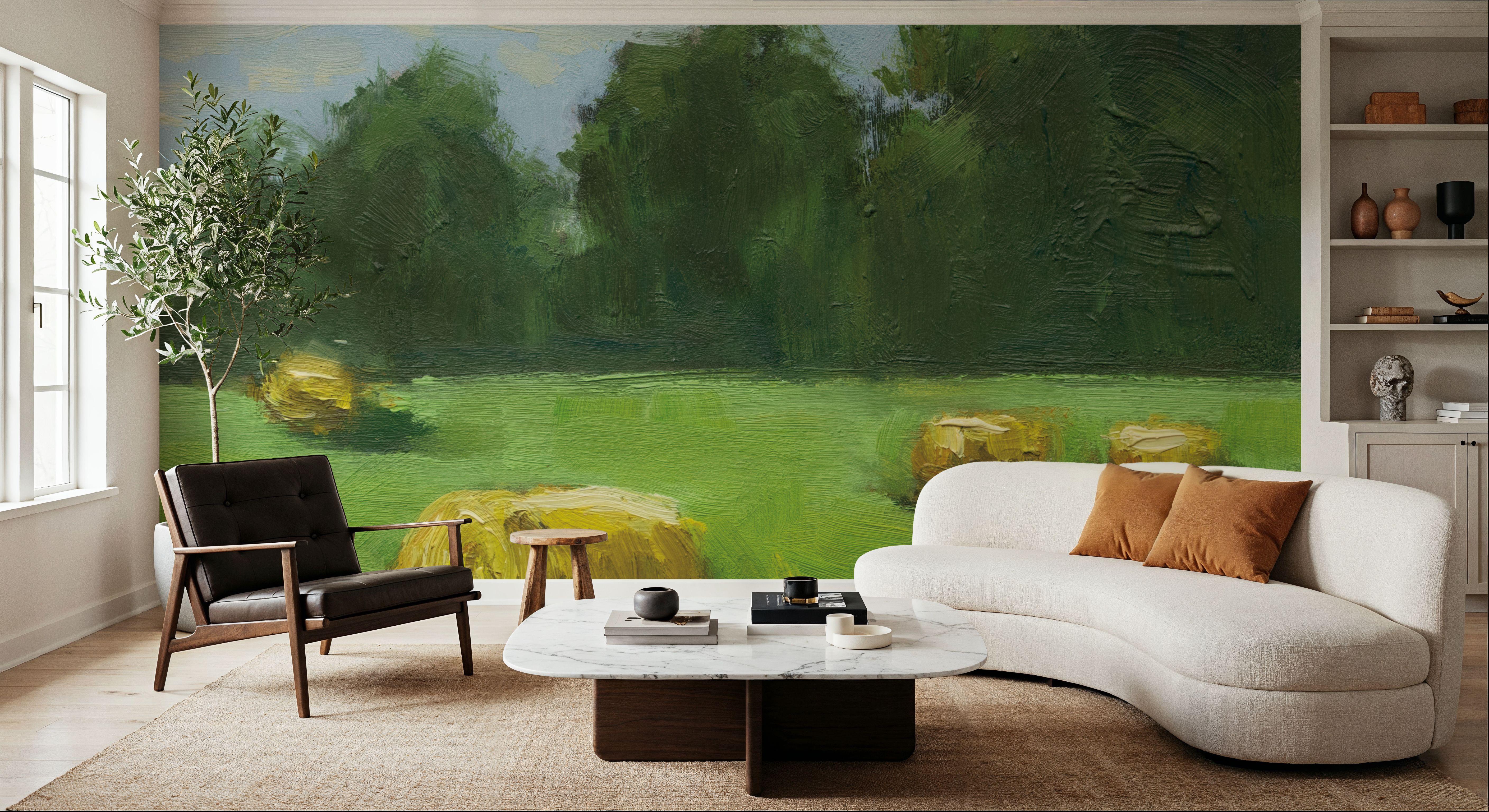 Summer Hay Field, Wallpaper