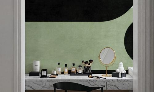 Modern Elements, Beige & Green