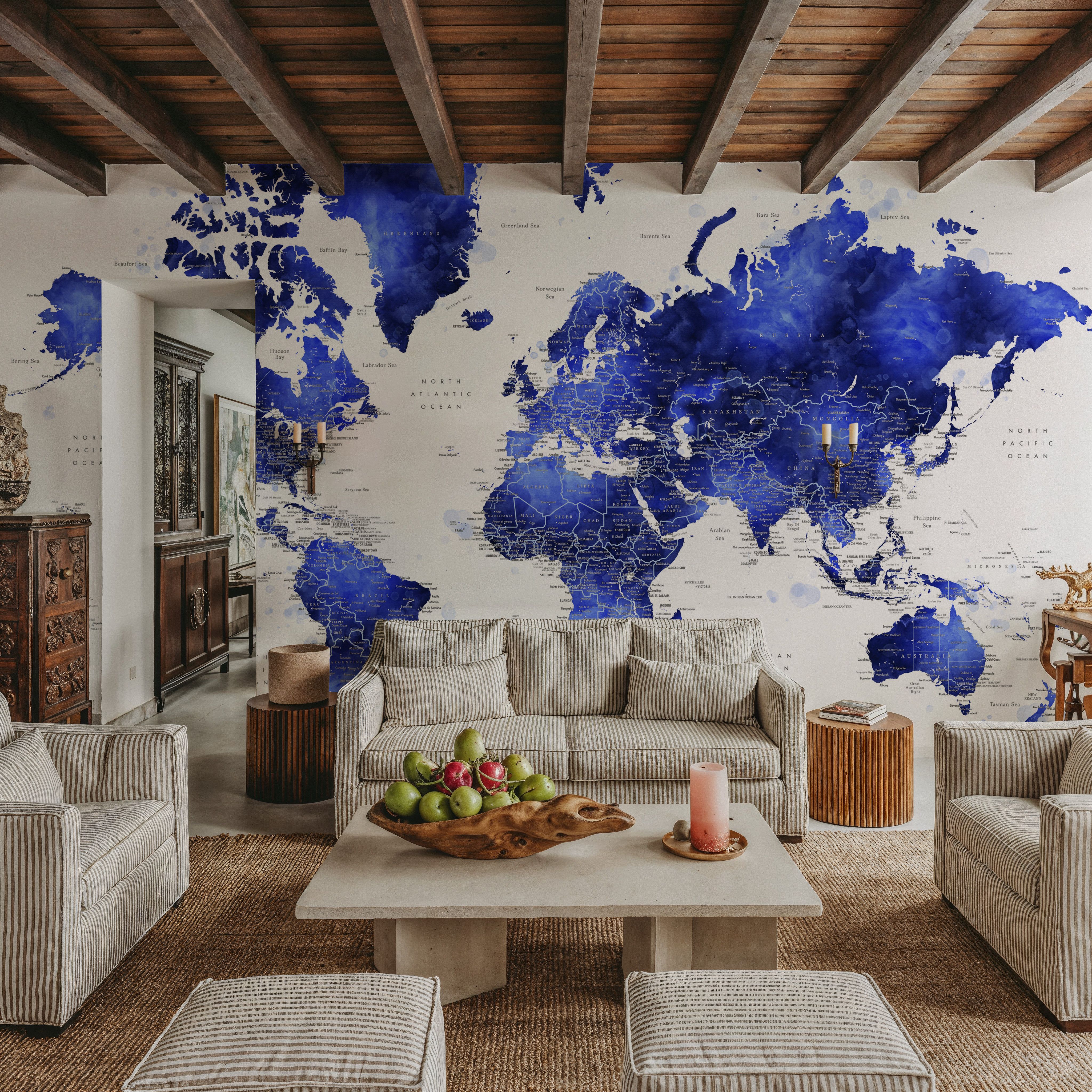World Map Cities - Crisalida