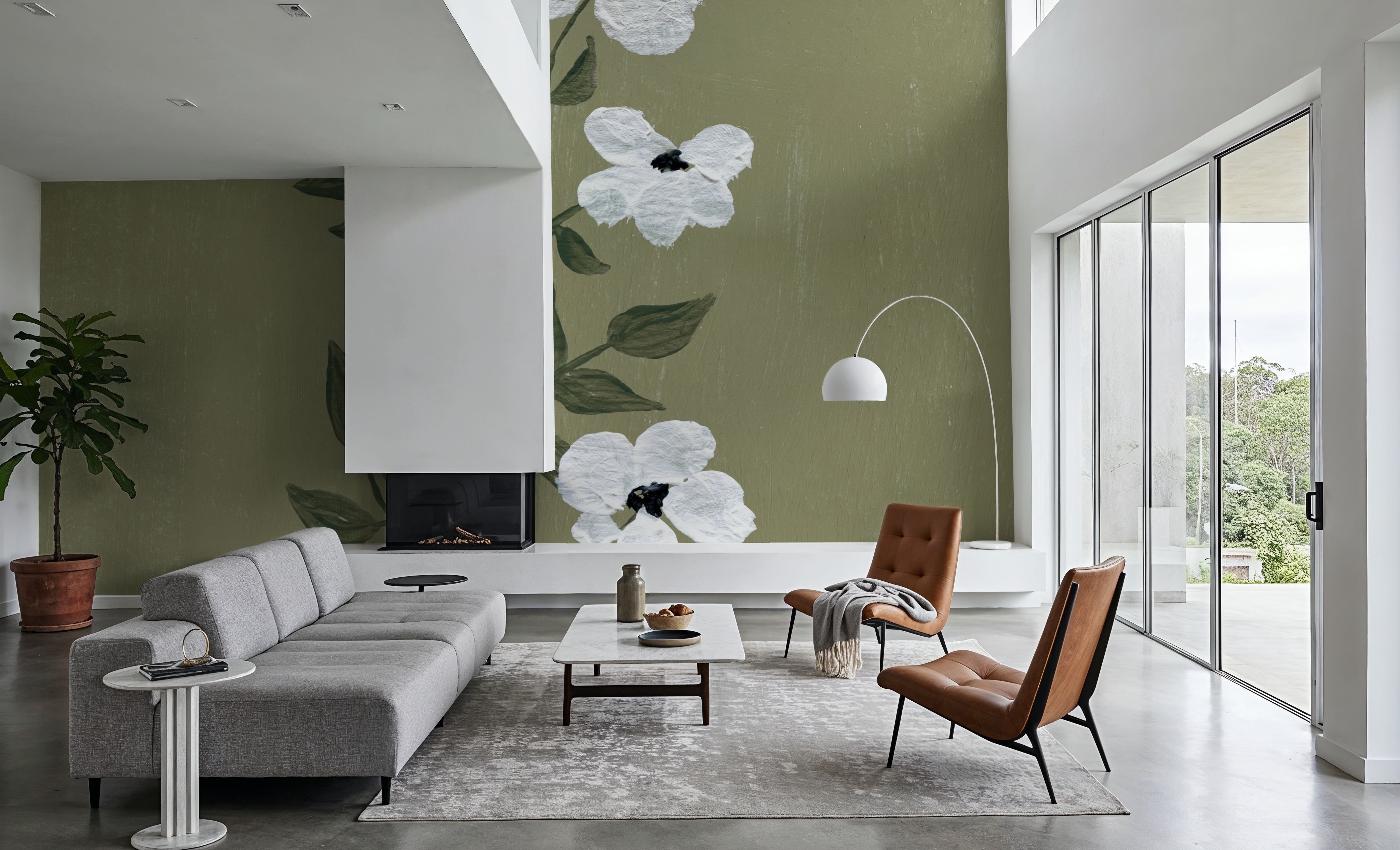 Pretty Little Flower III Avocado