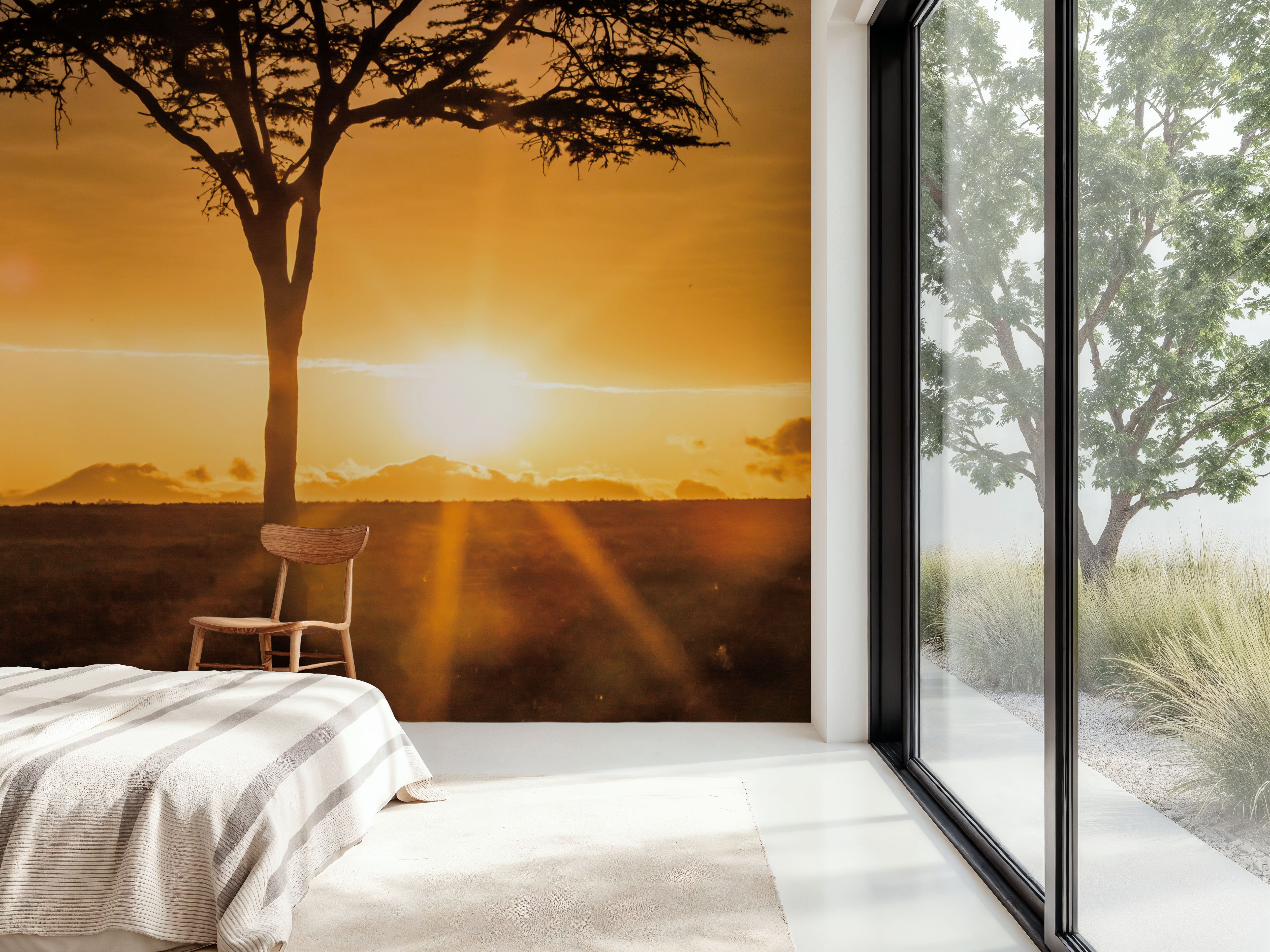 African Sunrise, Papel pintado