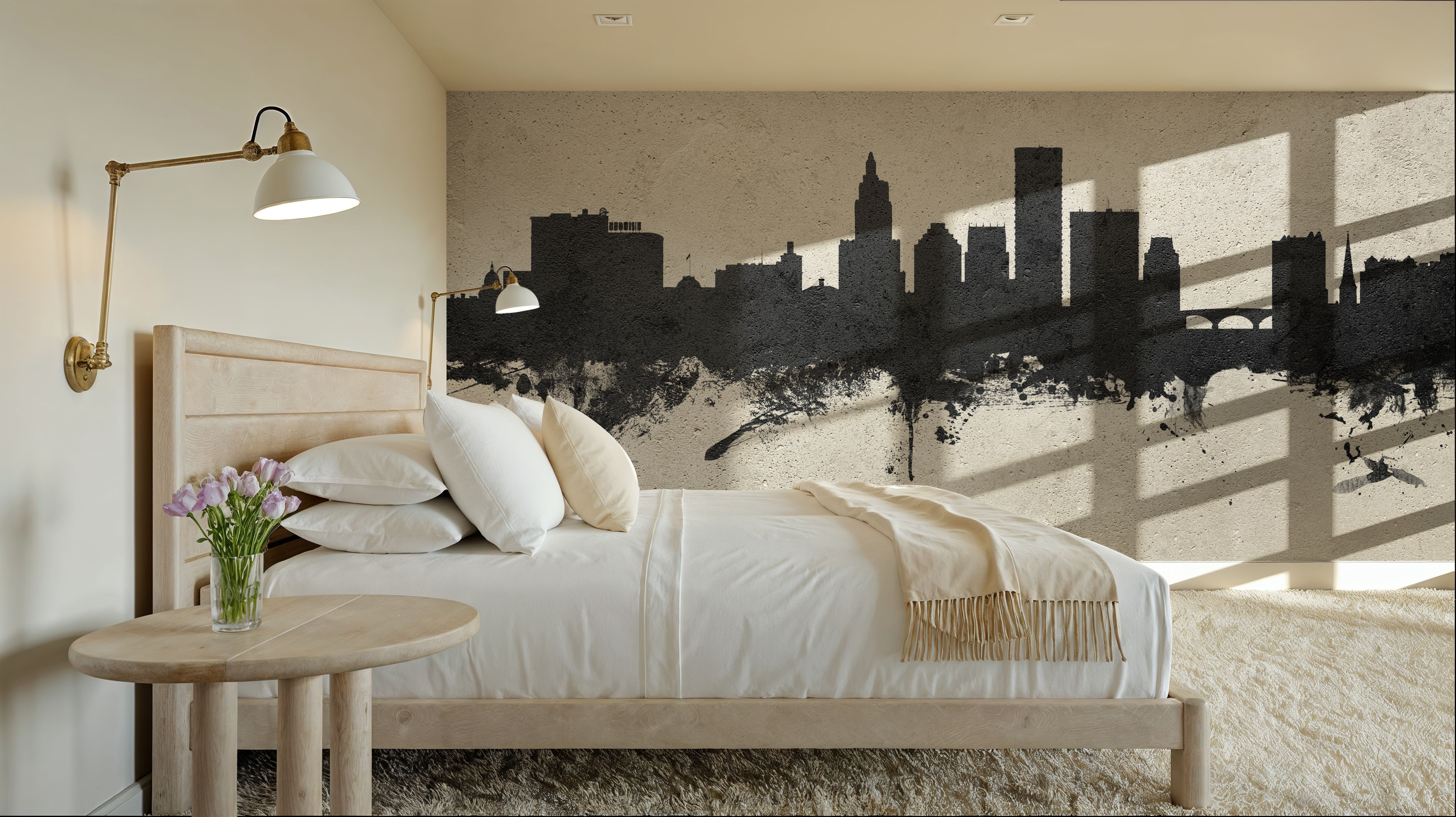 Providence Rhode Island Skyline Concrete, Wallpaper