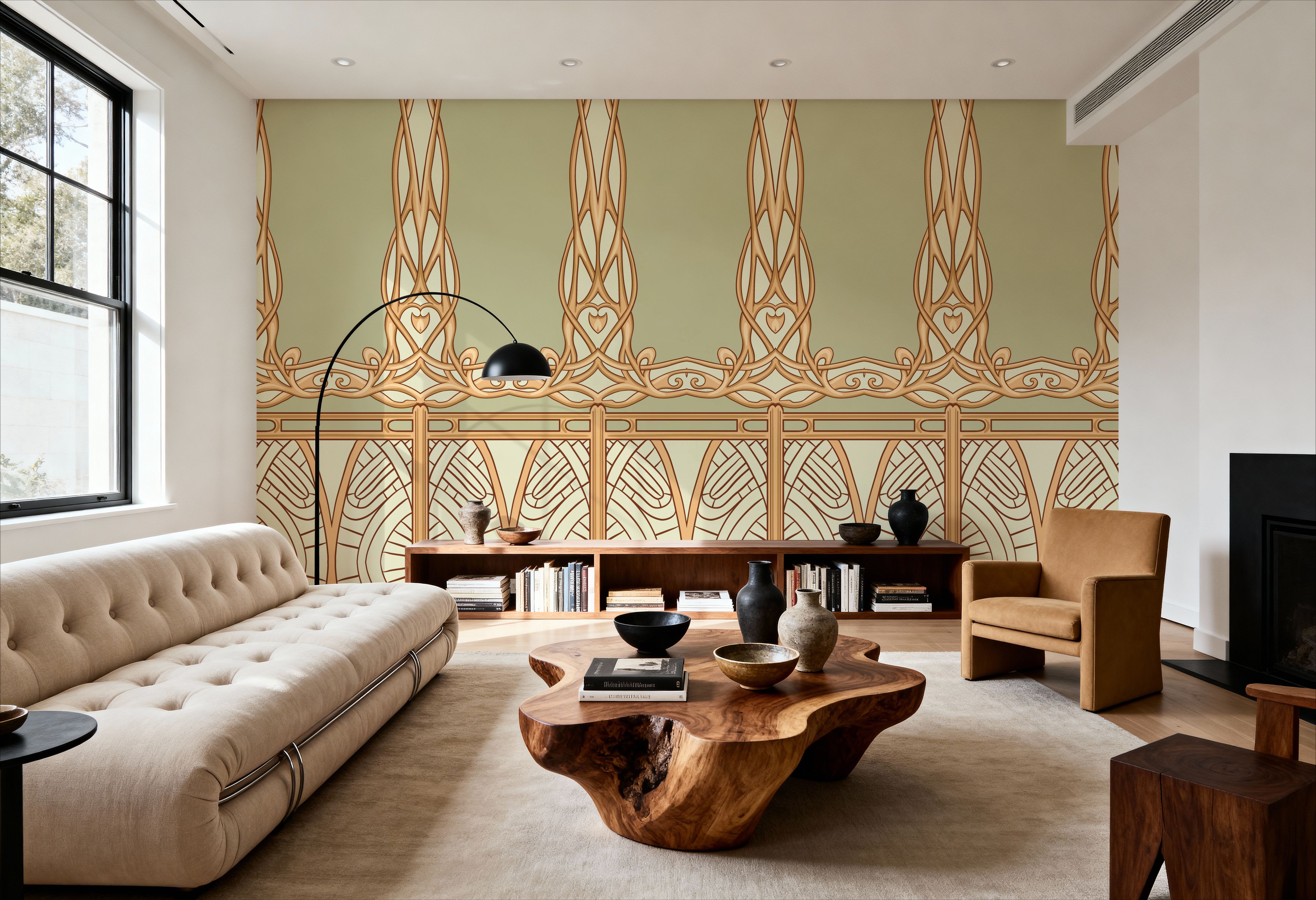 Art Nouveau Panel, Behang