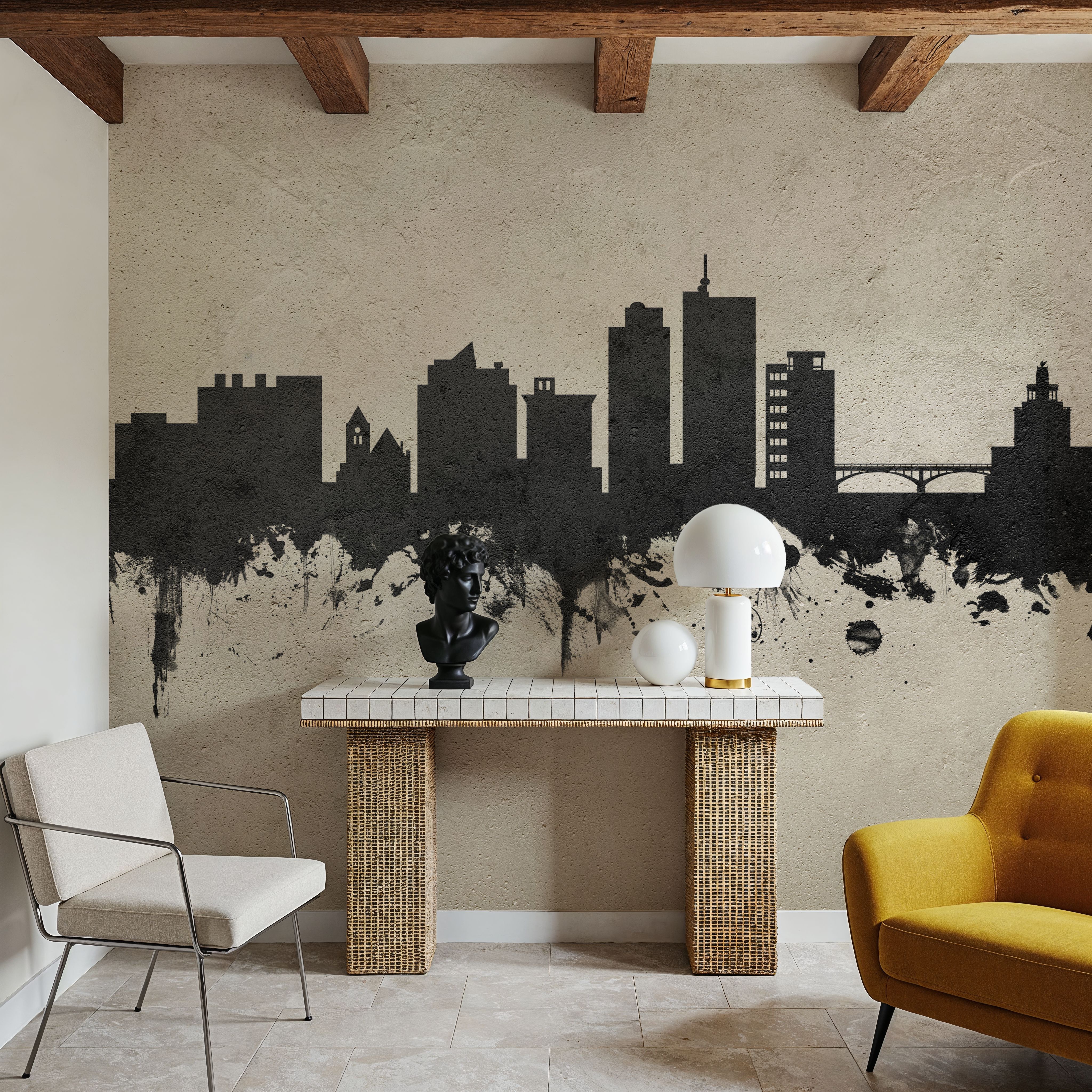 Cedar Rapids Iowa Skyline Concrete