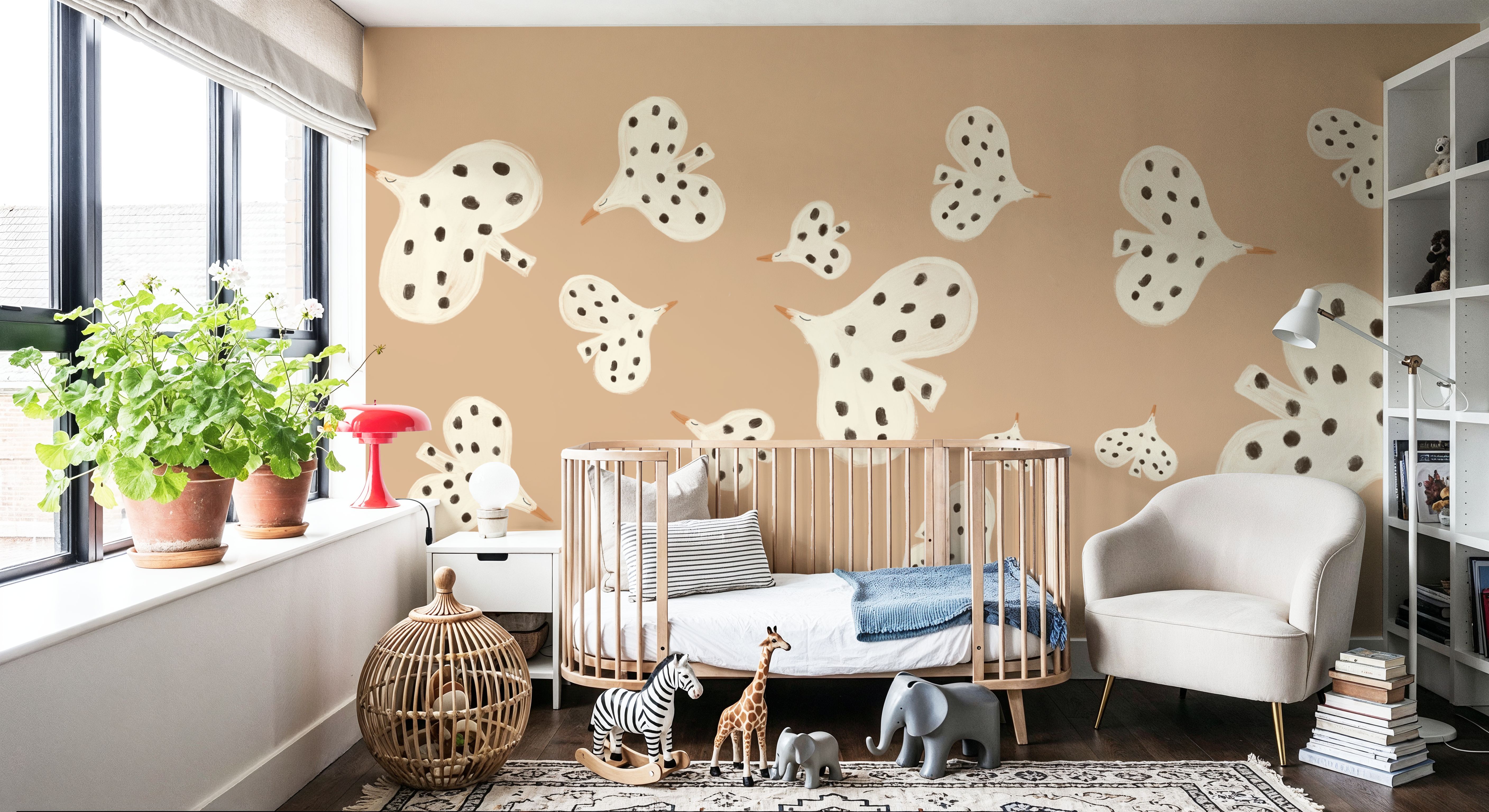 Birds Flying High, Peach