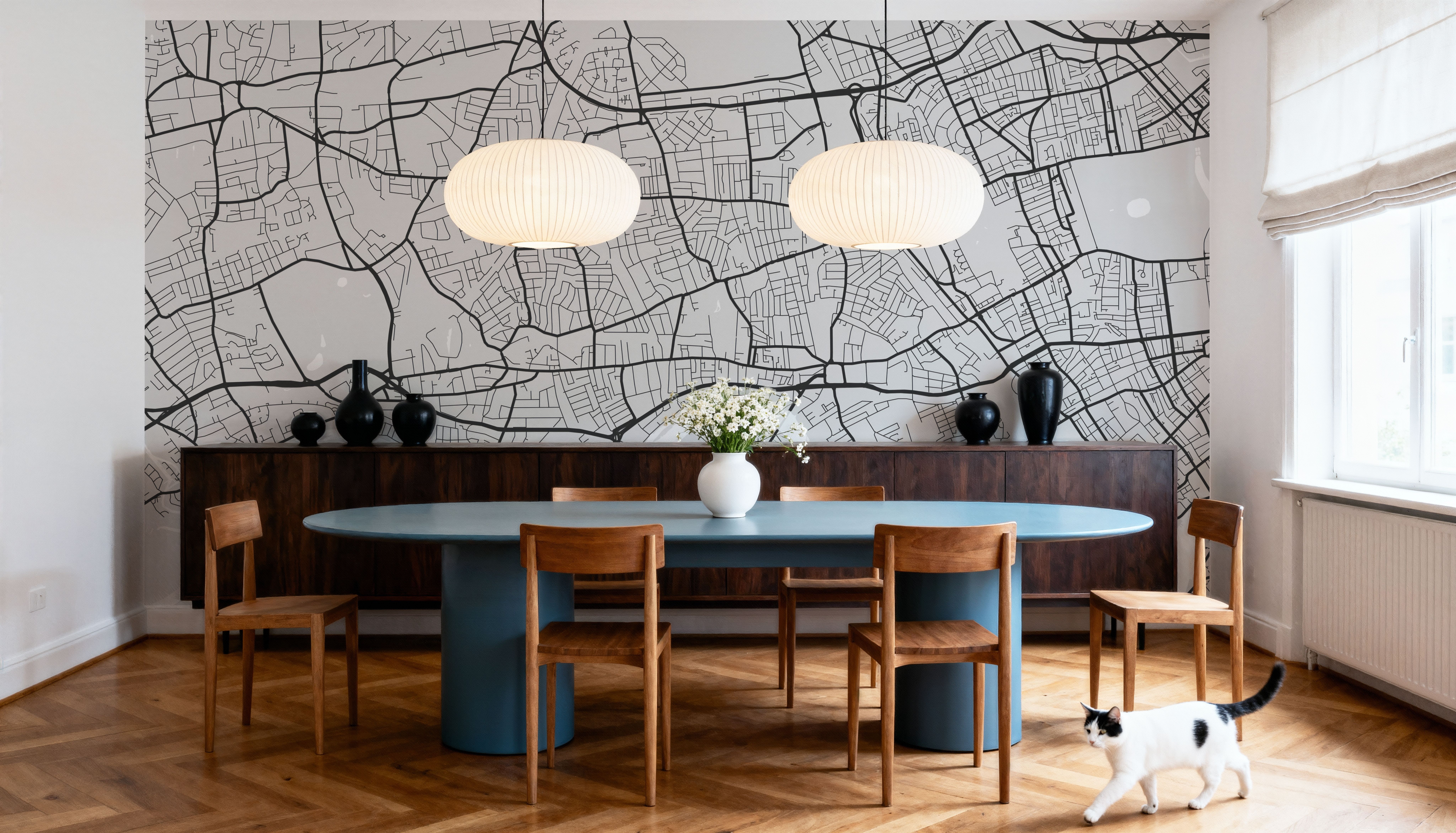 West London Grey, Papier peint