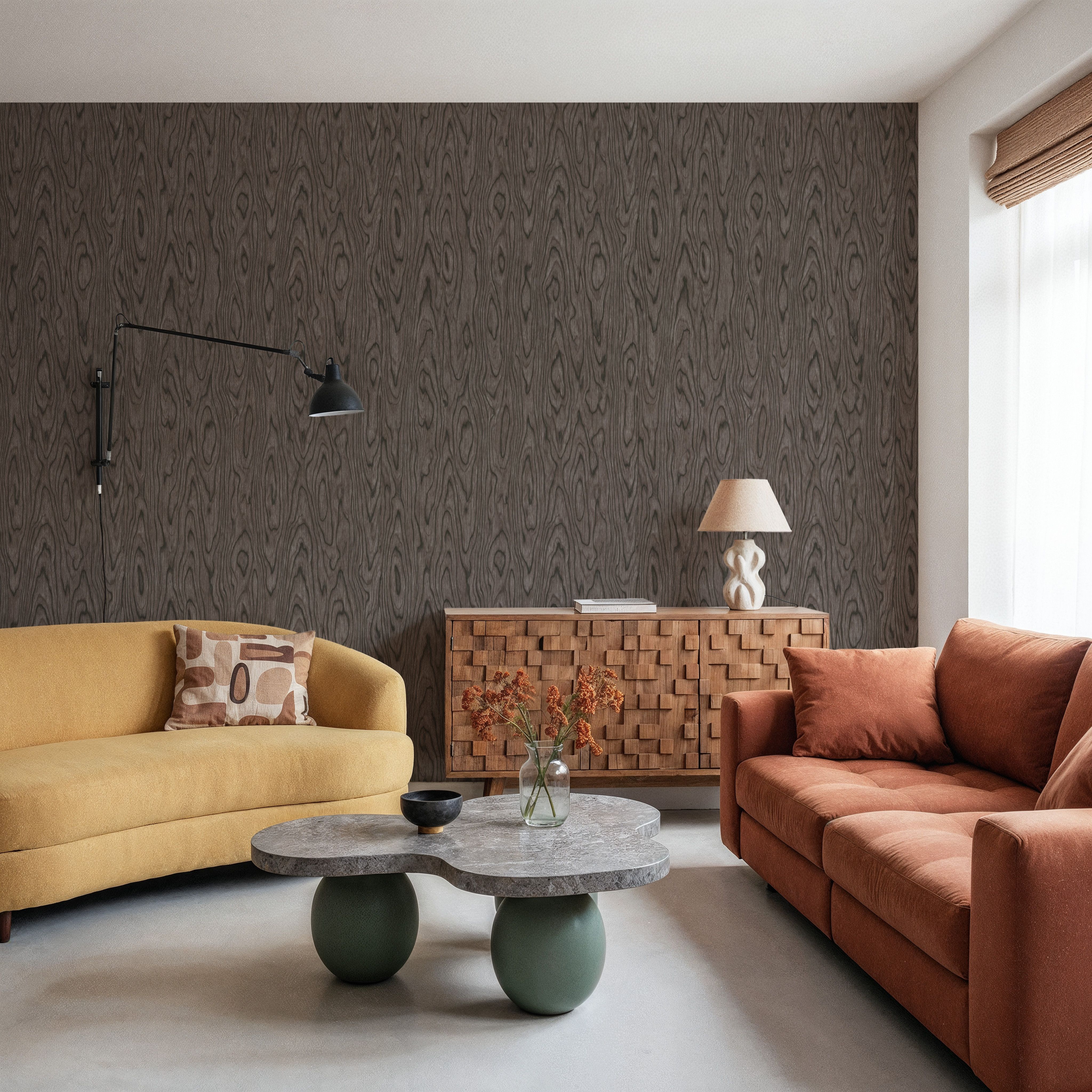 Conoid Grain, Raw Umber