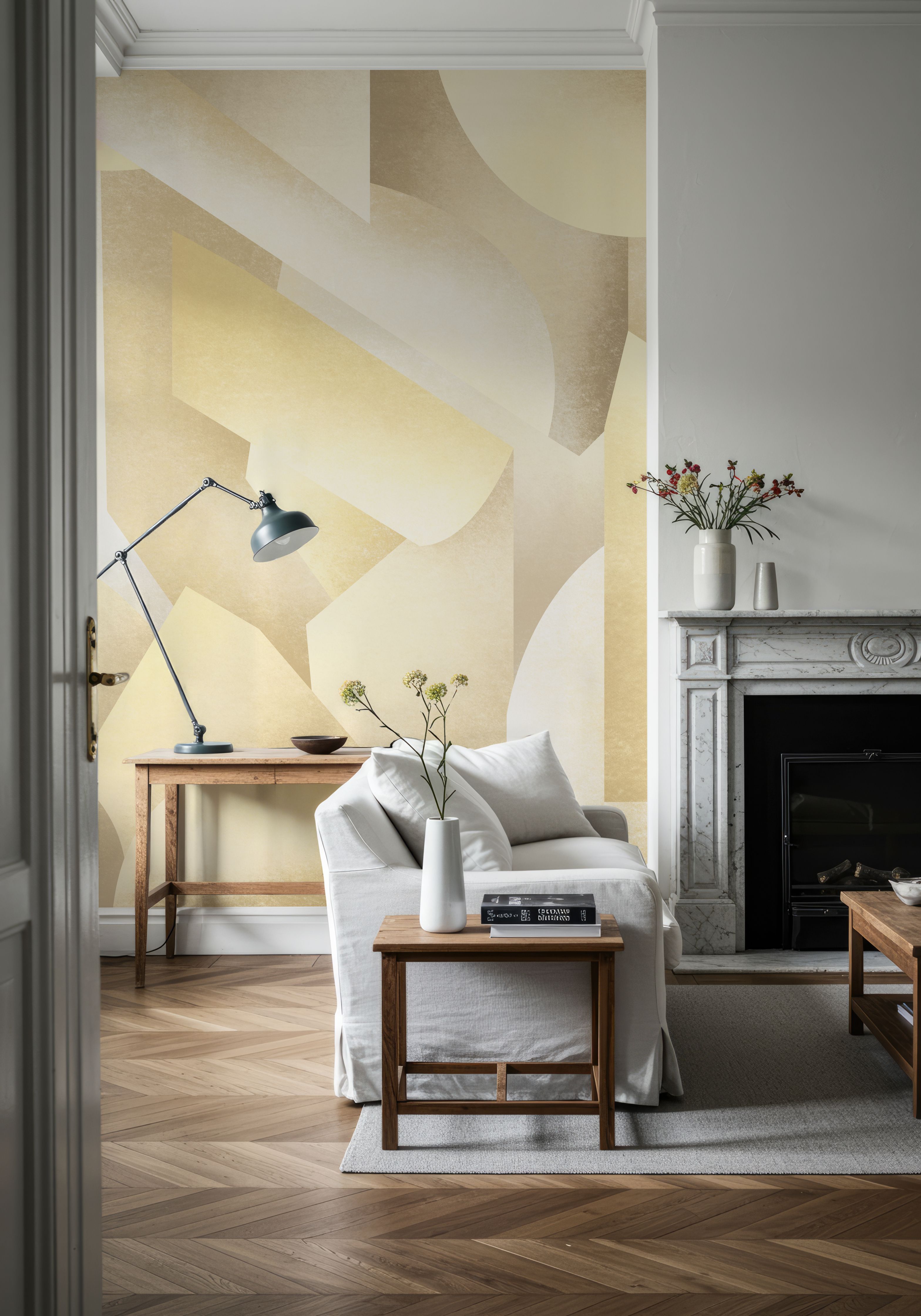 Chalky Geometrica, Butter Yellow