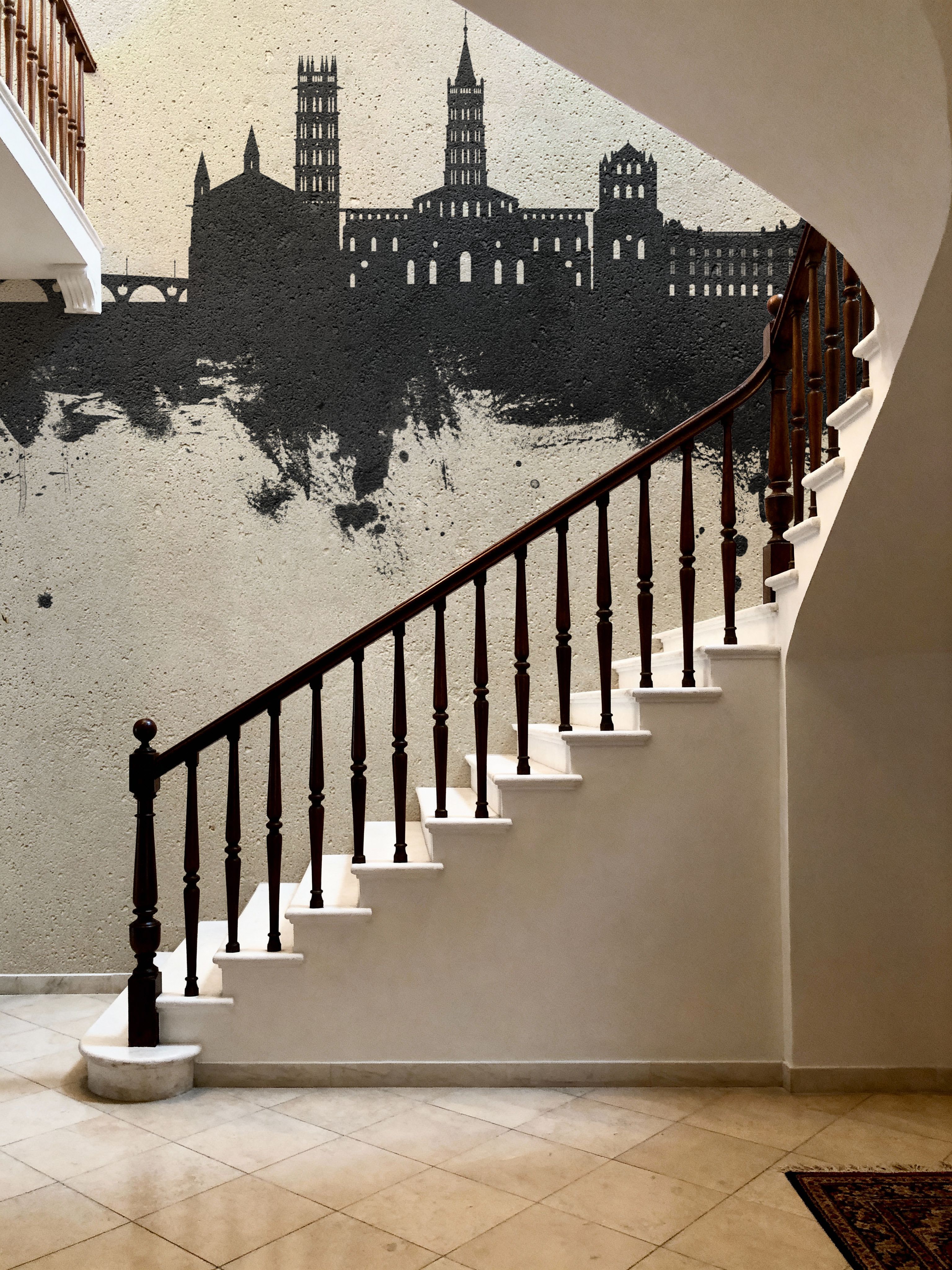 Toulouse France Skyline Concrete