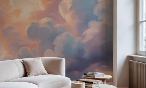 Clouding, Pink & Lavender