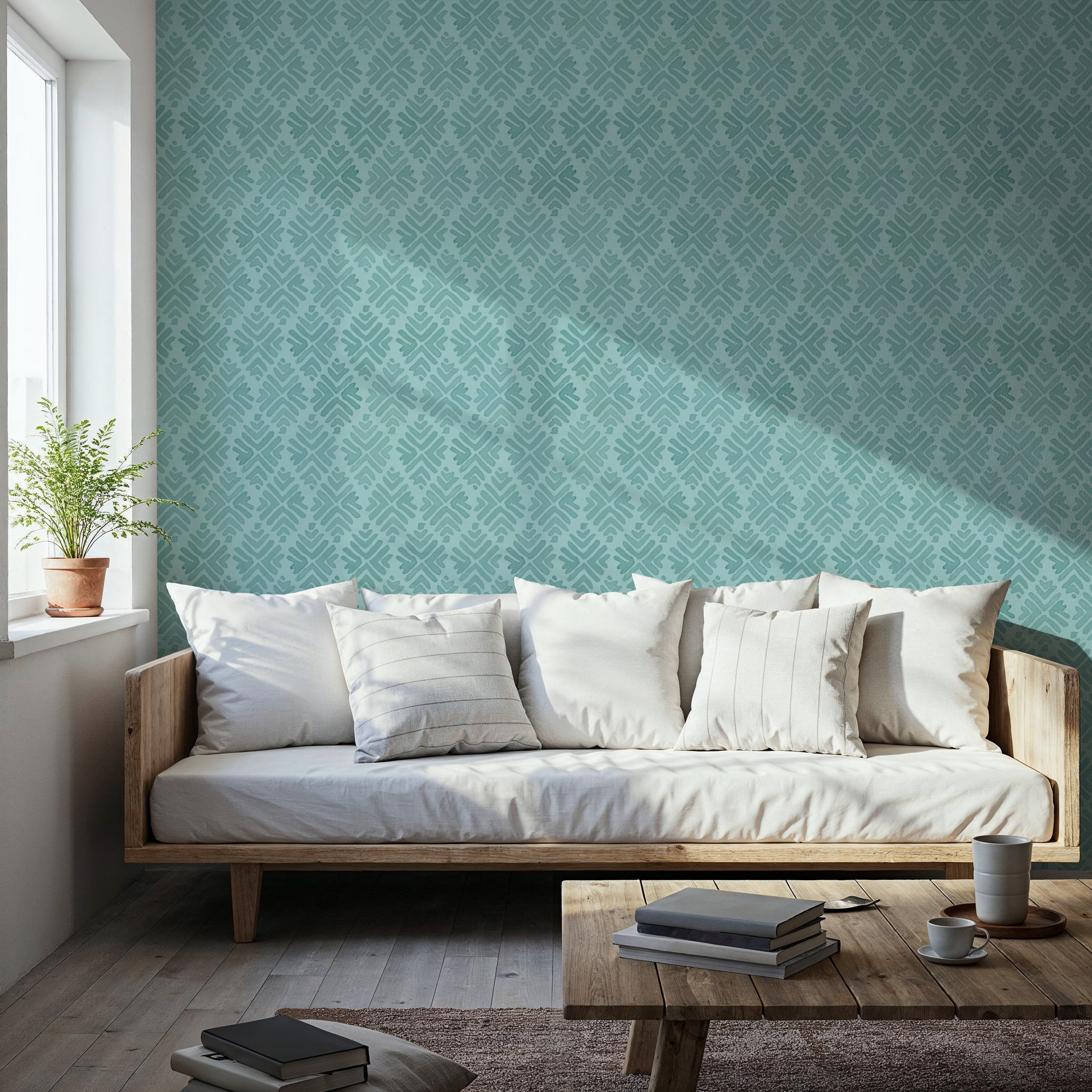 Bohemian Leaves Blue
